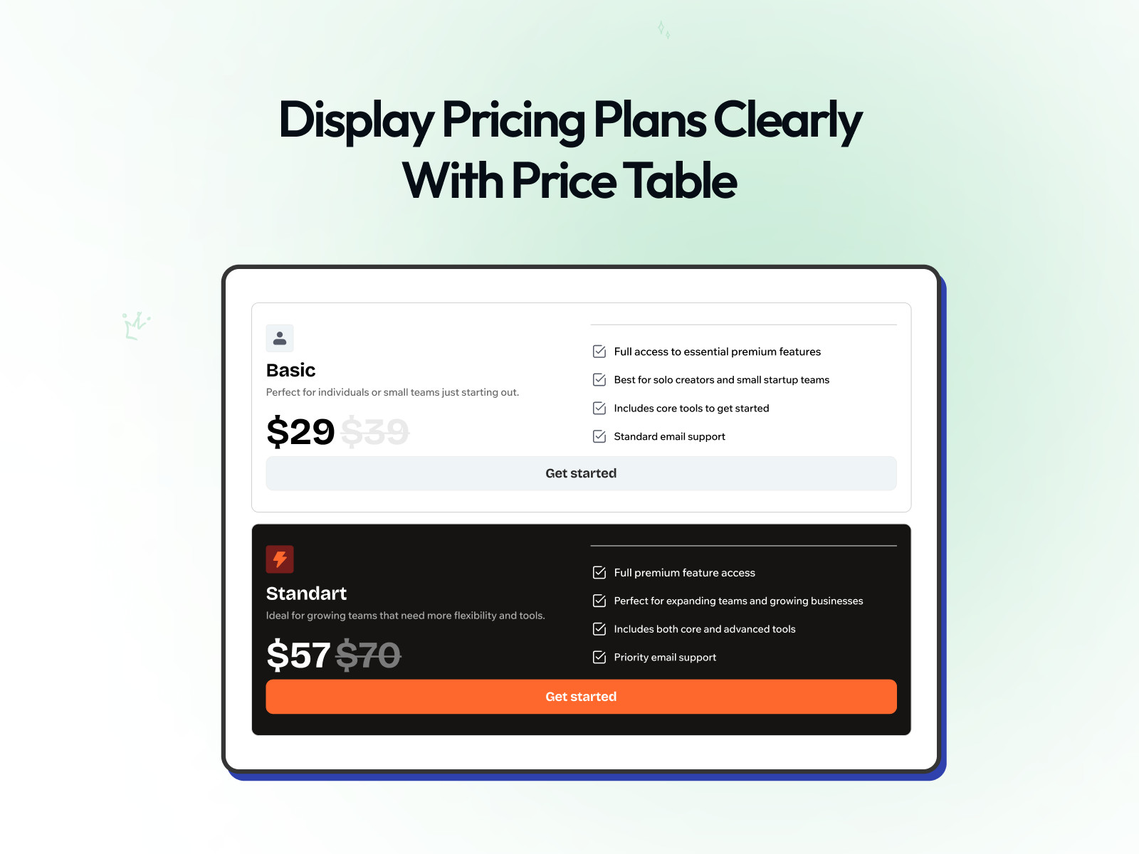 Screenshot 4 for PlumSpace: Price Table, a Framer Marketplace plugin by PlumSpace.