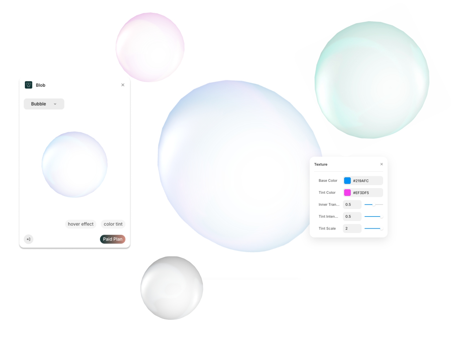 Screenshot 3 for Blob, a Framer Marketplace plugin by Morphio Templates.