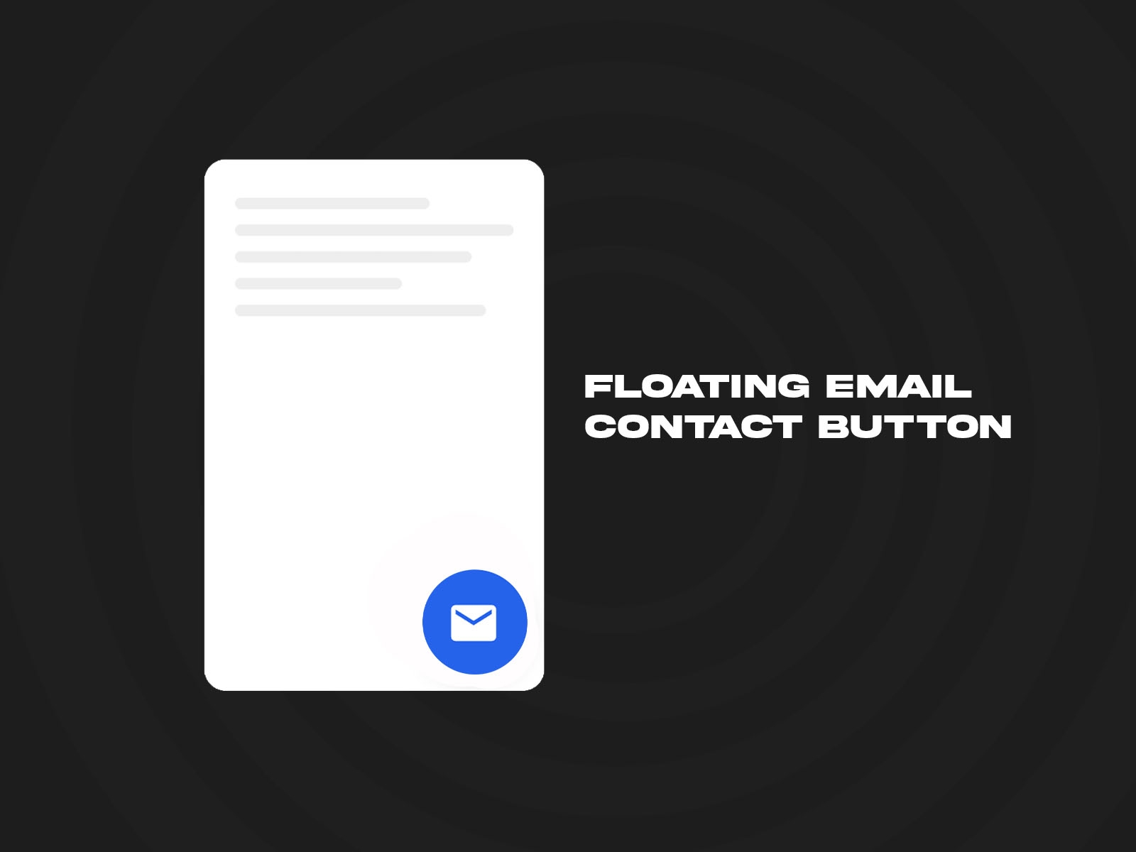 Thumbnail 2 for Floating Email Contact Button, a Framer Marketplace template by Ekomobong Otu.
