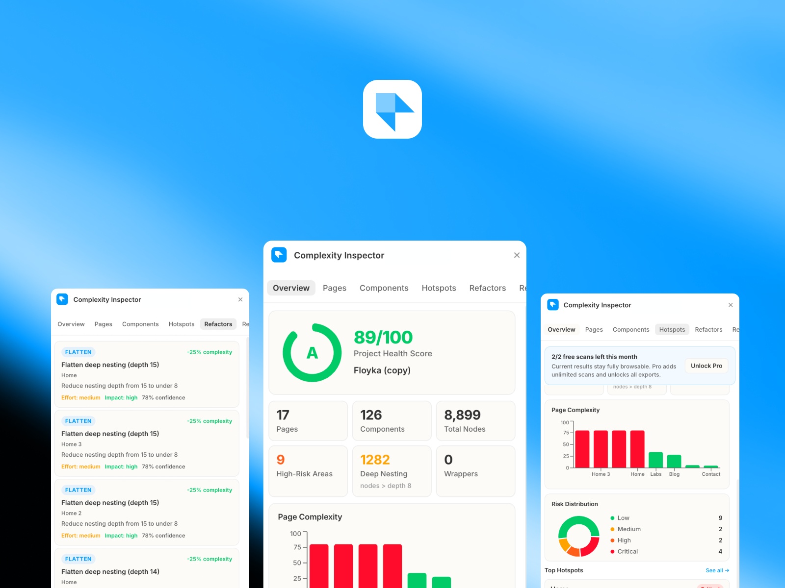 Thumbnail 1 for Complexity Inspector, a Framer Marketplace template by Floyka Design Studio.