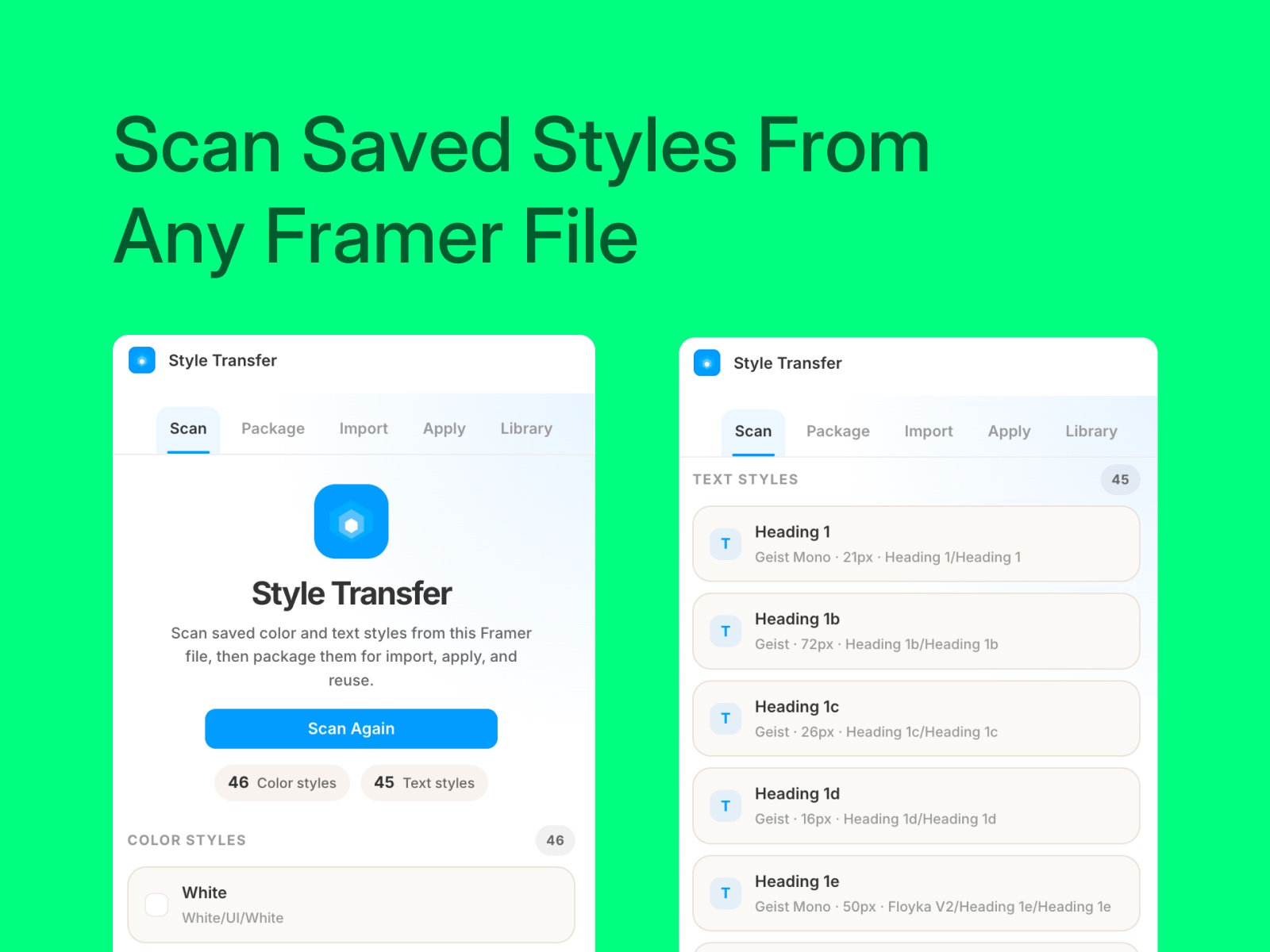 Thumbnail 2 for Style Transfer, a Framer Marketplace template by Floyka Design Studio.