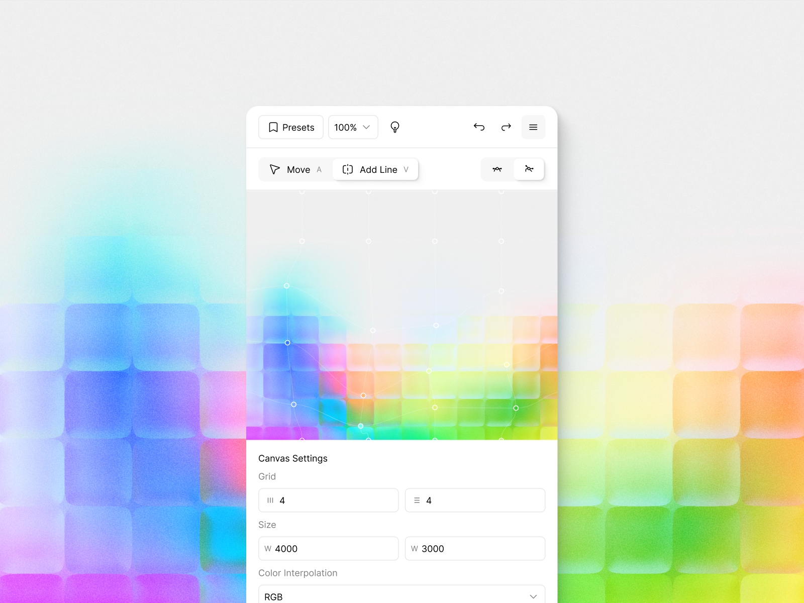 Thumbnail 2 for ColorFlow — Mesh Gradient, a Framer Marketplace template by Ruslan Latypov.