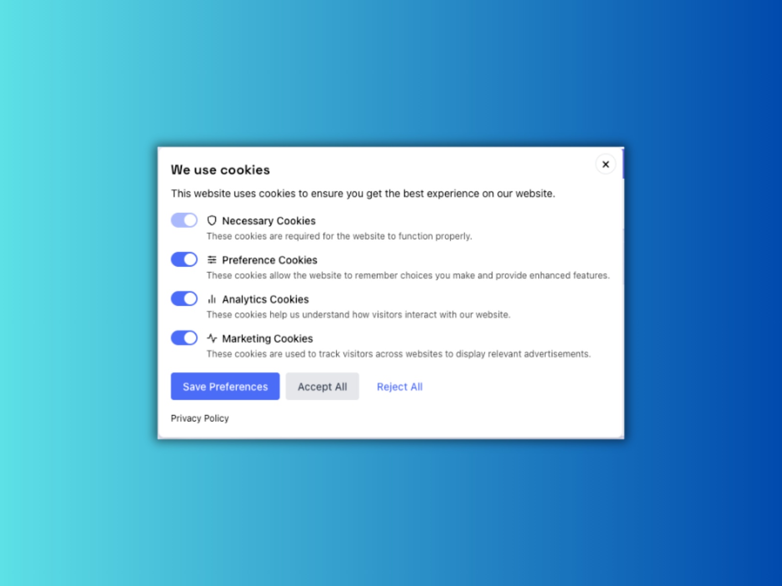 Screenshot 3 for CookieGuard — Cookie Consent, a Framer Marketplace plugin by Divyabh Mishra.