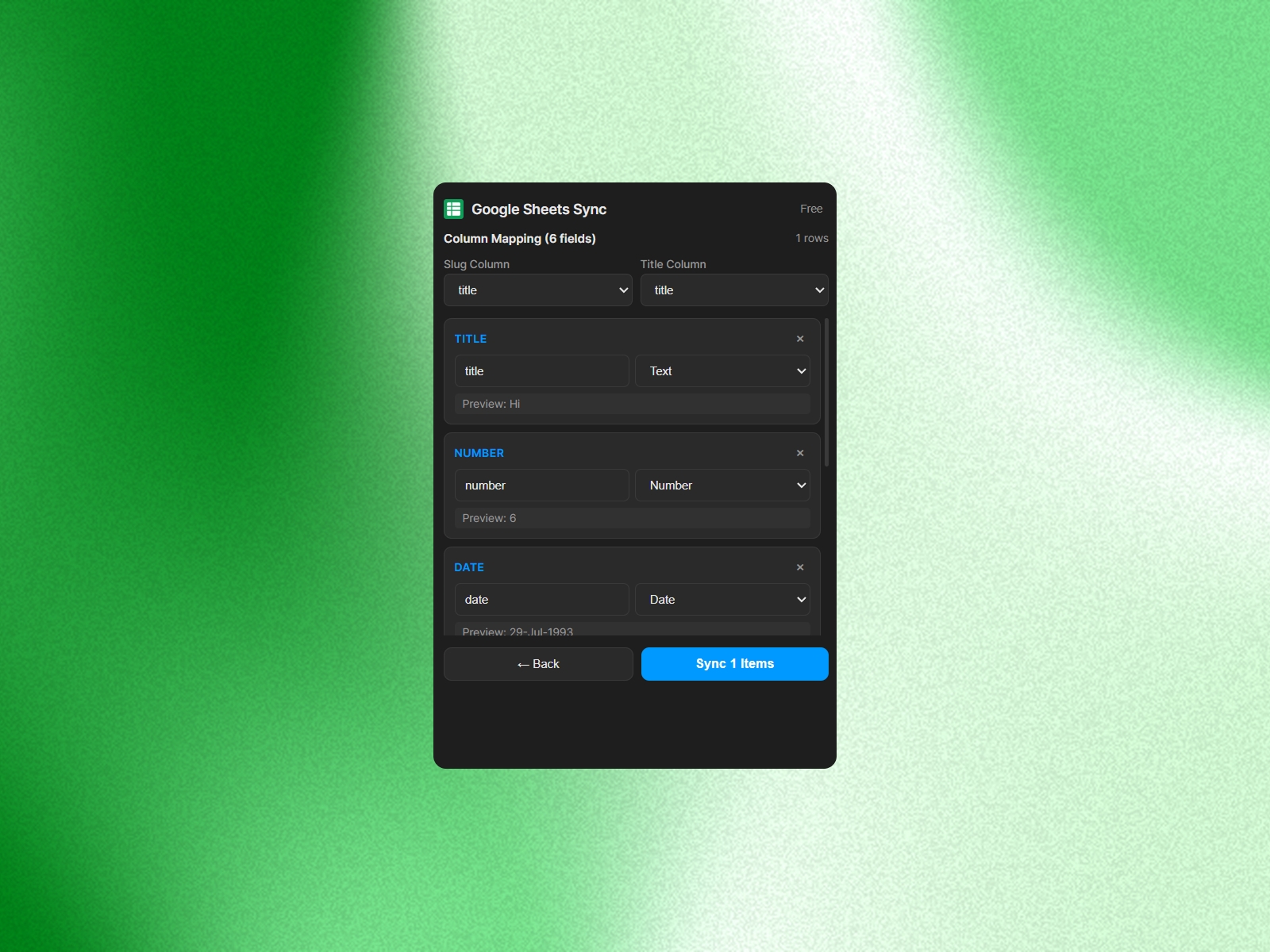 Thumbnail 2 for Google Sheets Sync, a Framer Marketplace template by Reem Magdi.