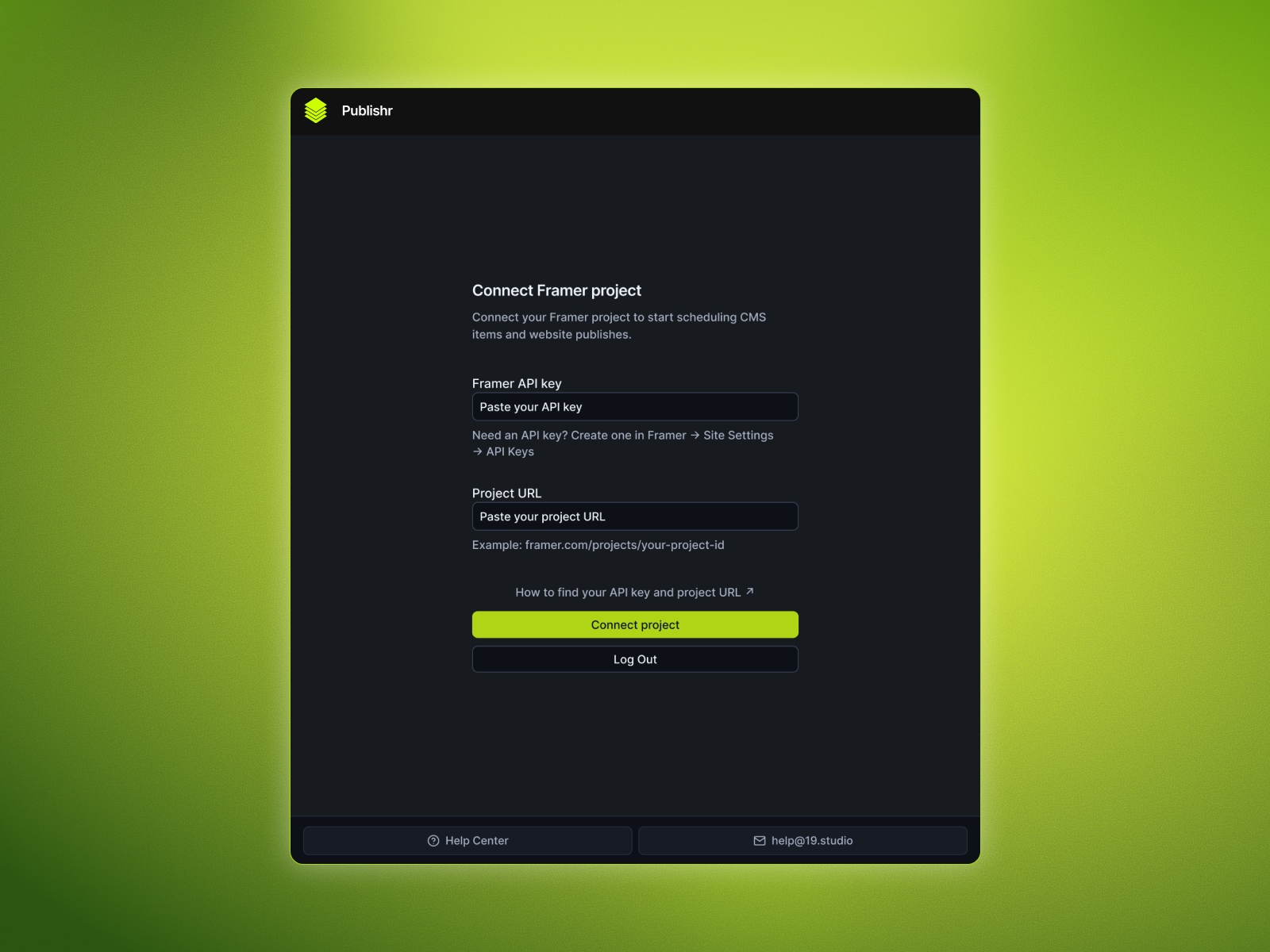 Screenshot 4 for Publishr, a Framer Marketplace plugin by 19.Studio.