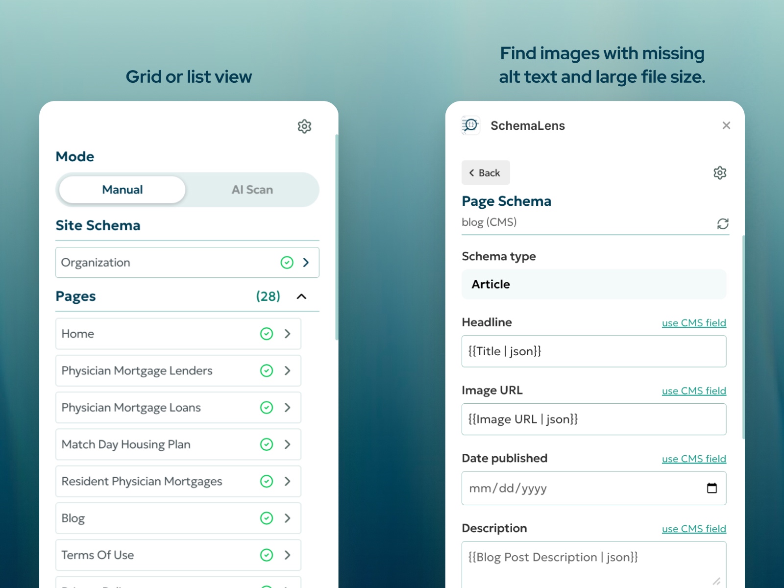 Thumbnail 2 for SchemaLens, a Framer Marketplace template by Kevin James.