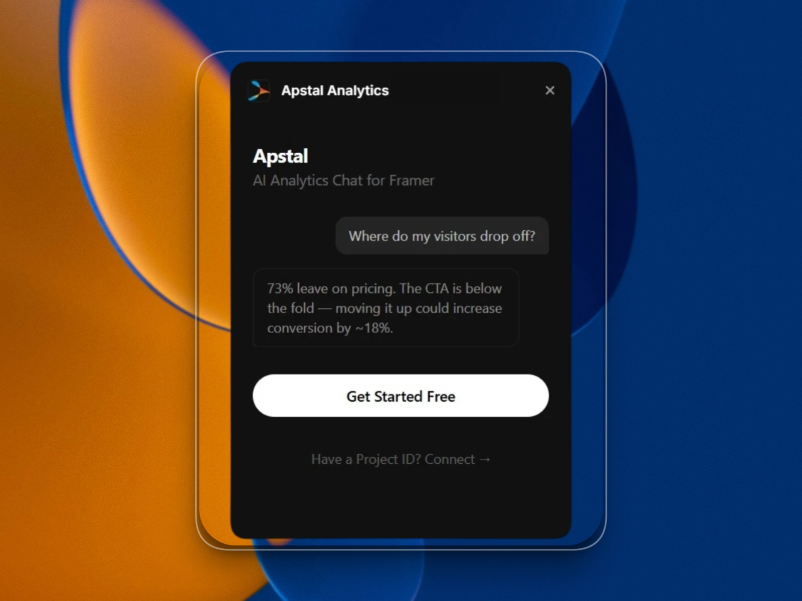Thumbnail 2 for Apstal Analytics, a Framer Marketplace template by Apstal.