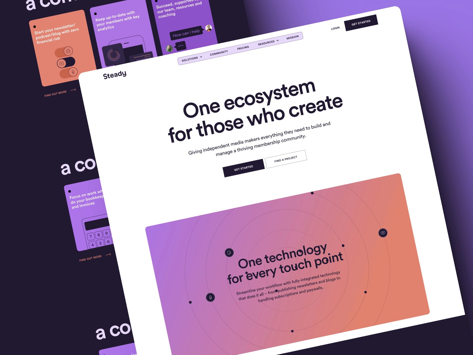 Thumbnail for steadyhq.com/, a Framer Experts site by Mejed Alkoutaini.