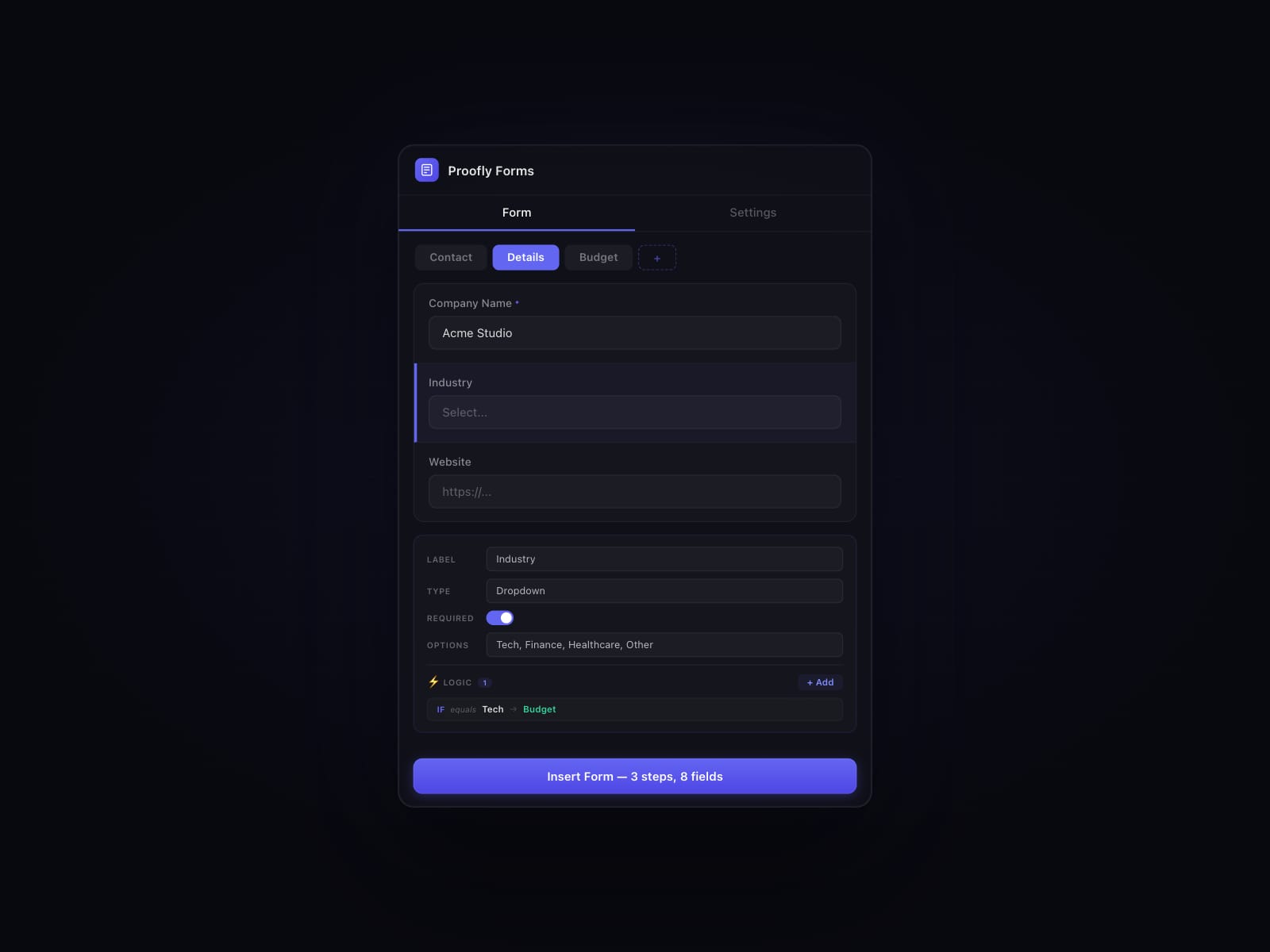 Proofly Forms