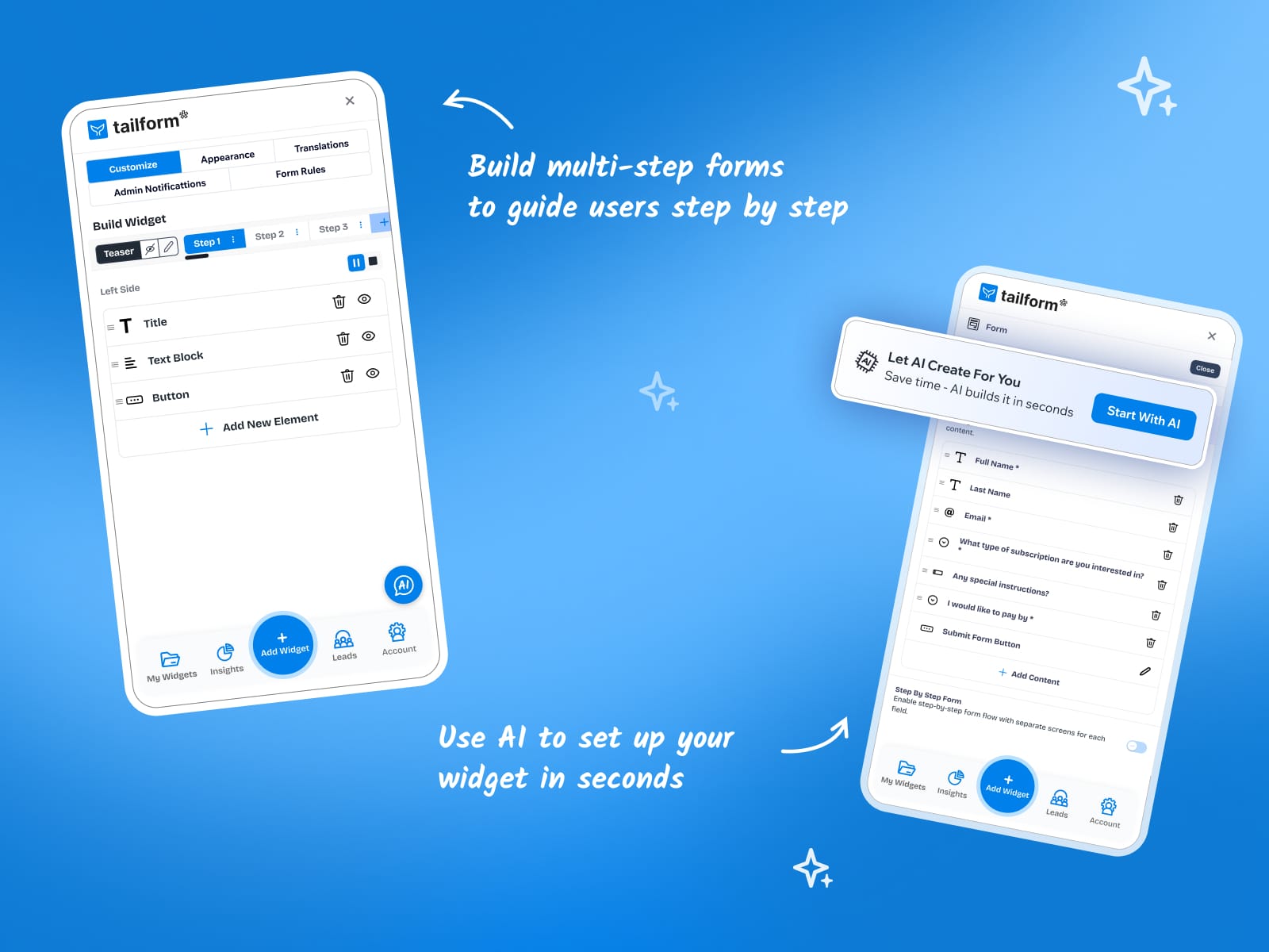 Tailform: Form Builder, Quizzes, Polls