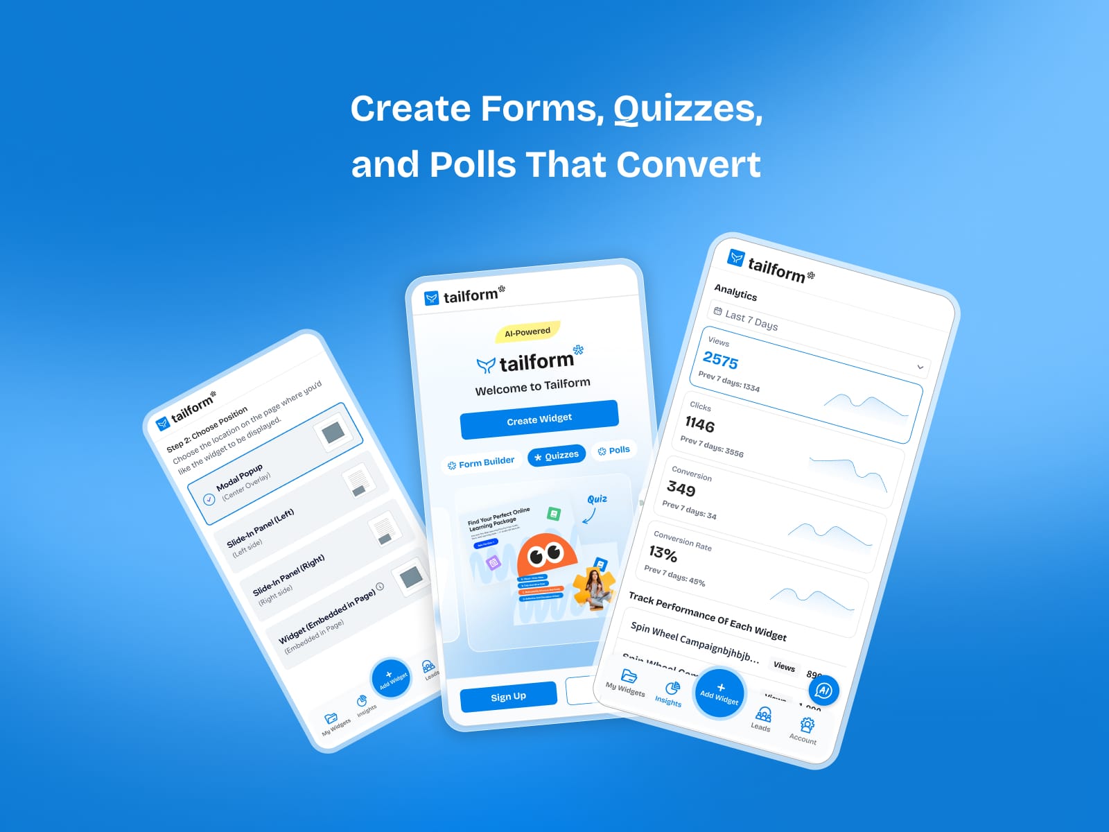 Tailform: Form Builder, Quizzes, Polls