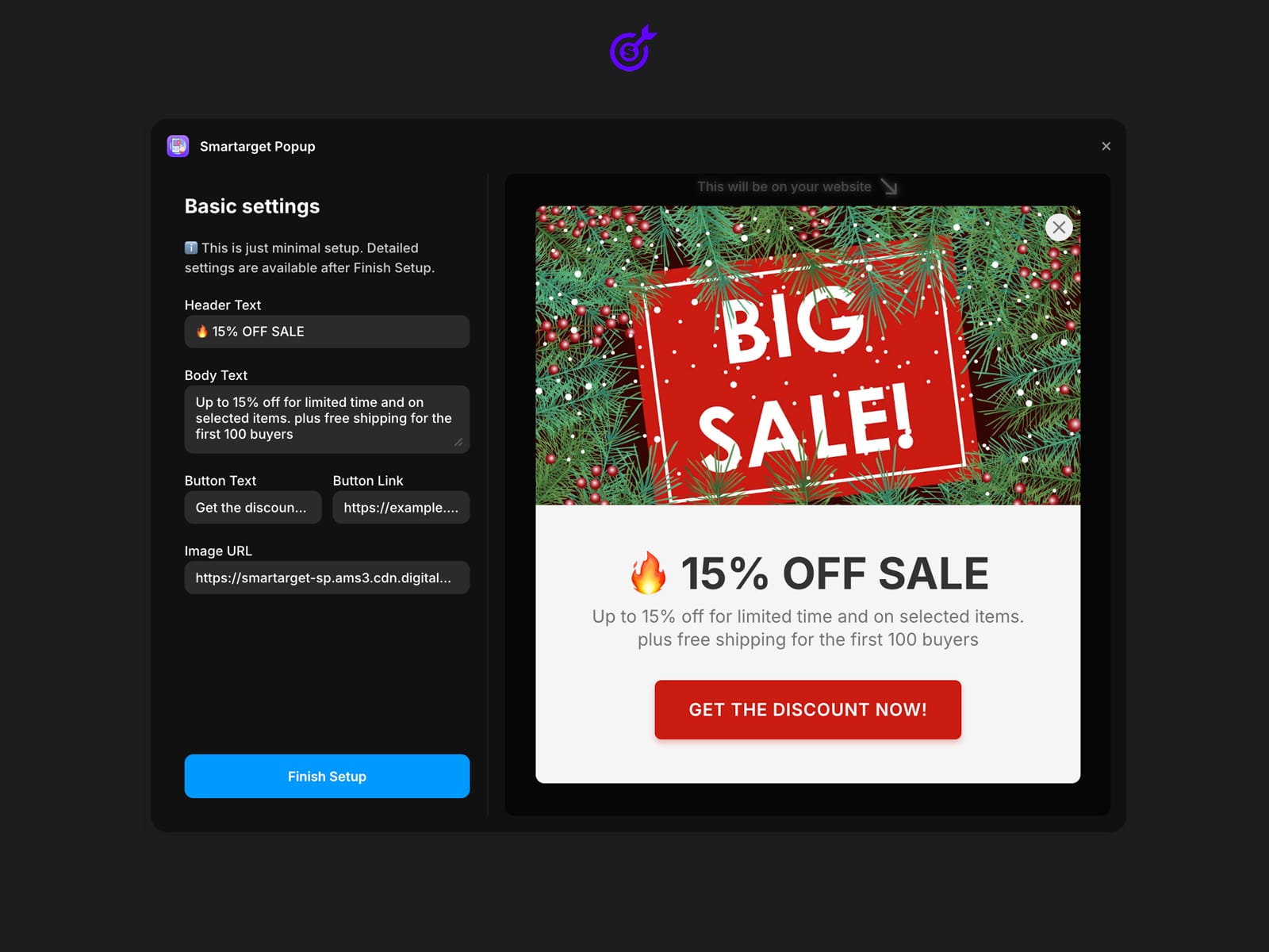 Smartarget Popup