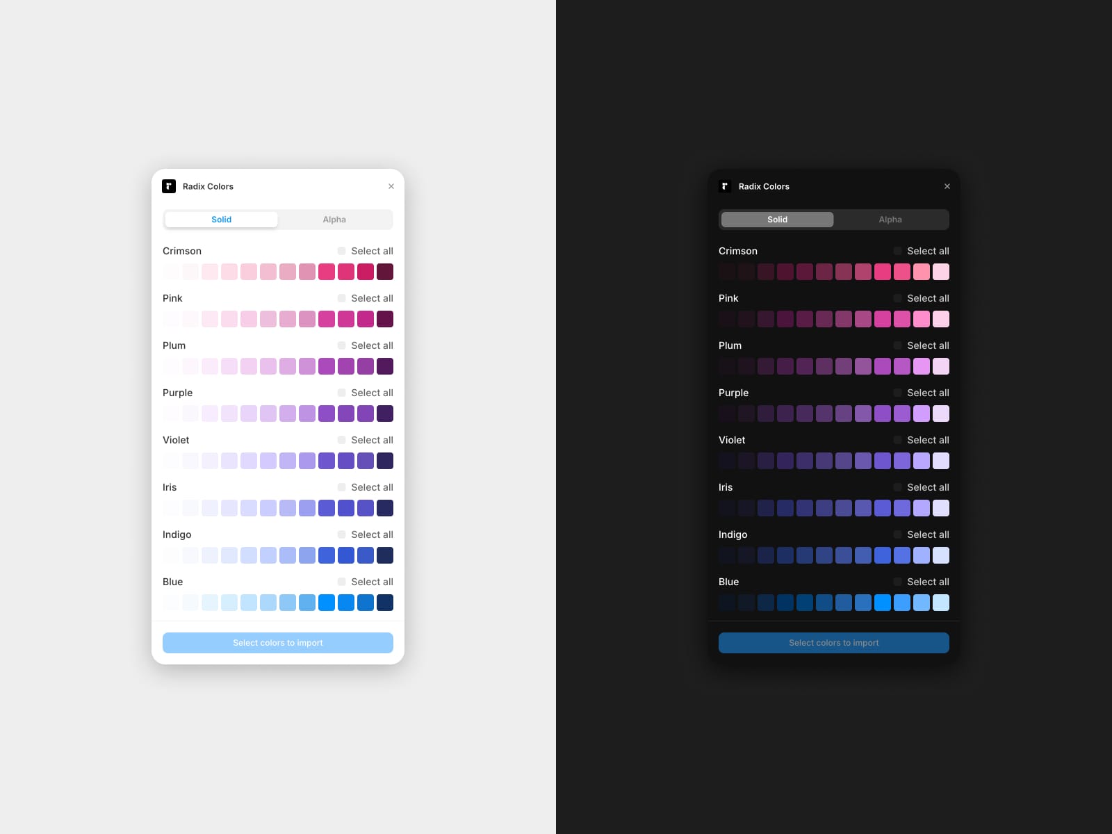 Radix Colors