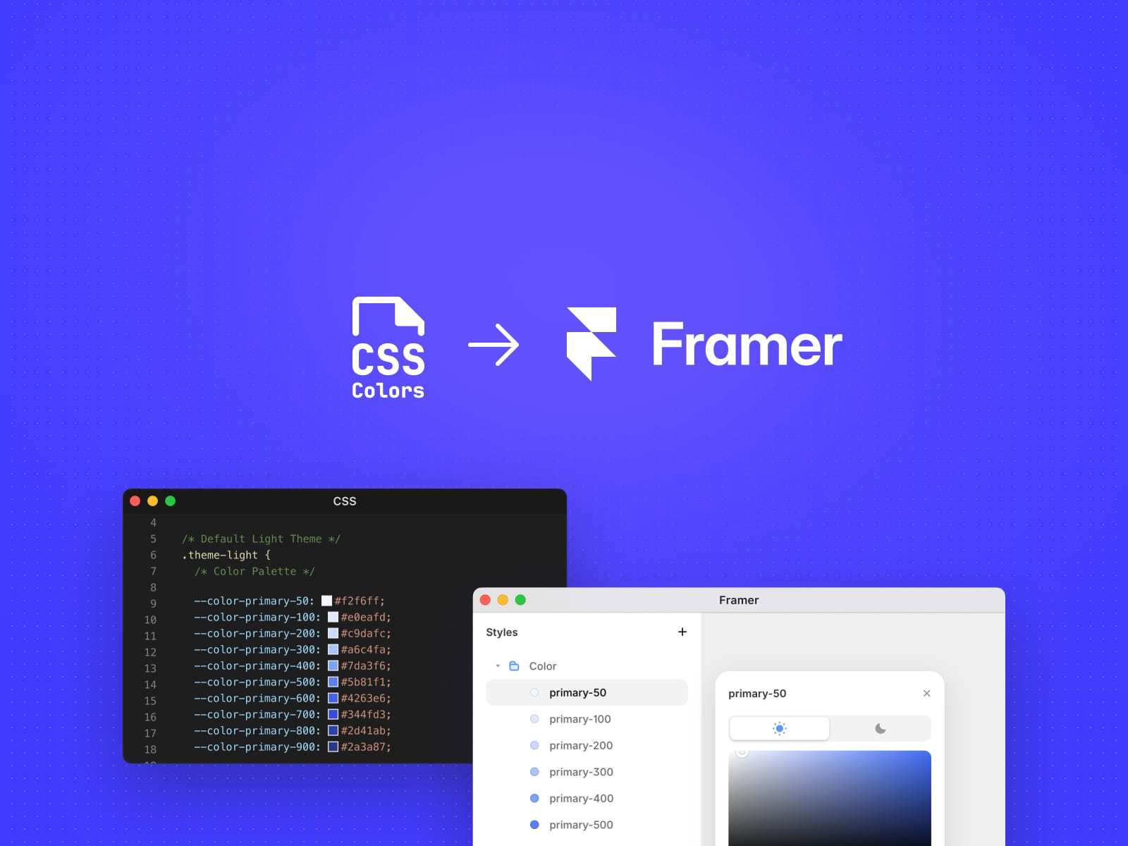 CSS Color Importer