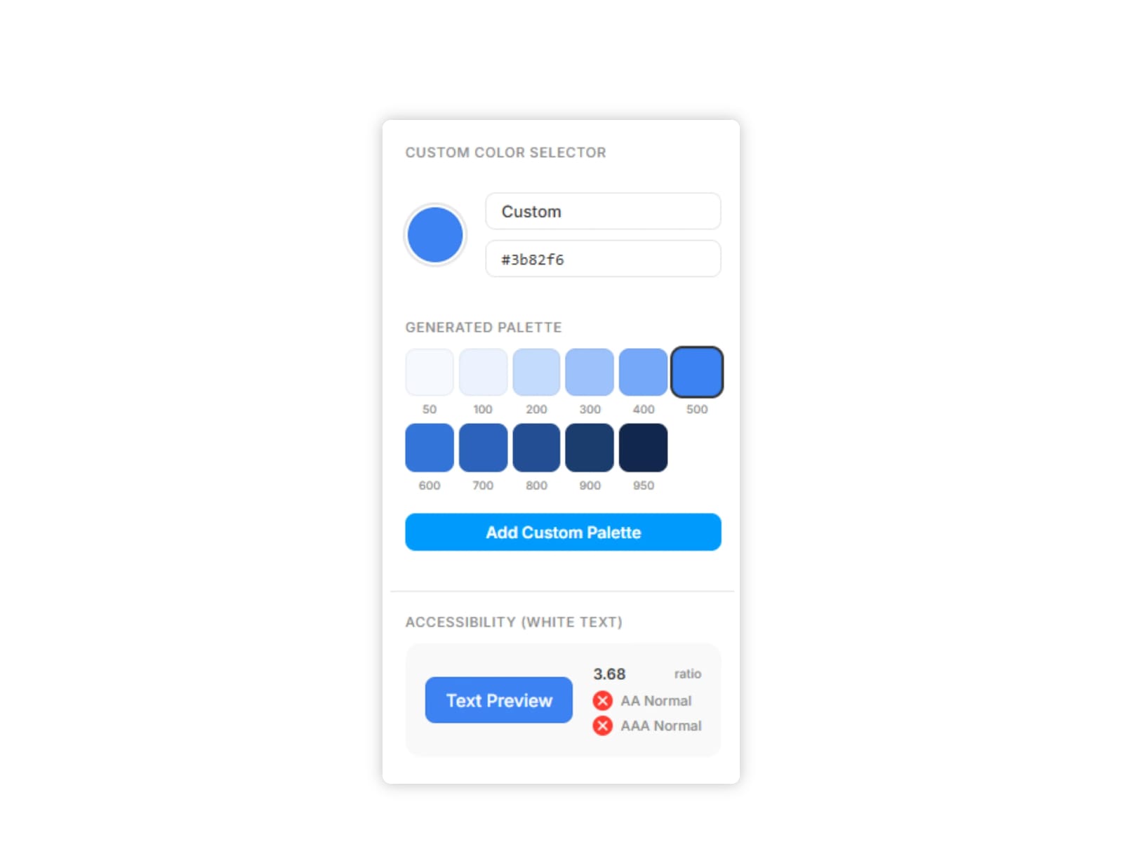 Buildin-Frame: Color Palette