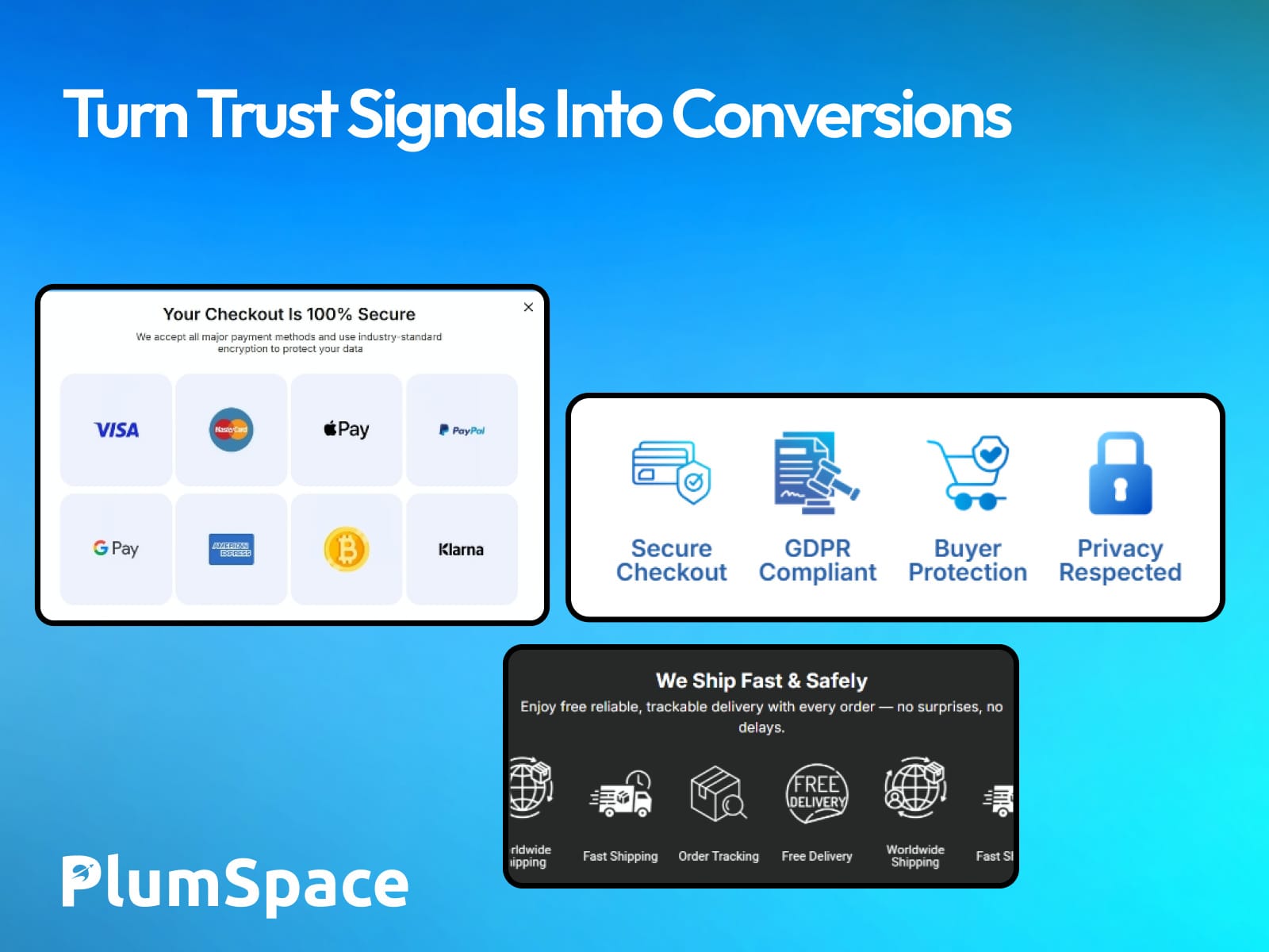 PlumSpace: Trust Badges