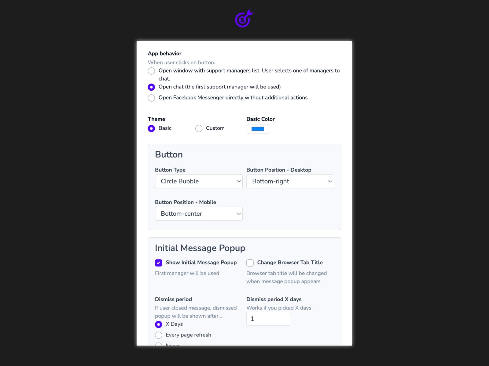 Facebook Messenger Chat