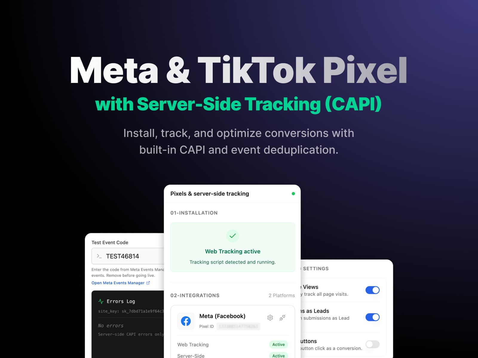 Pixelary - Conversion Tracking for Meta & TikTok