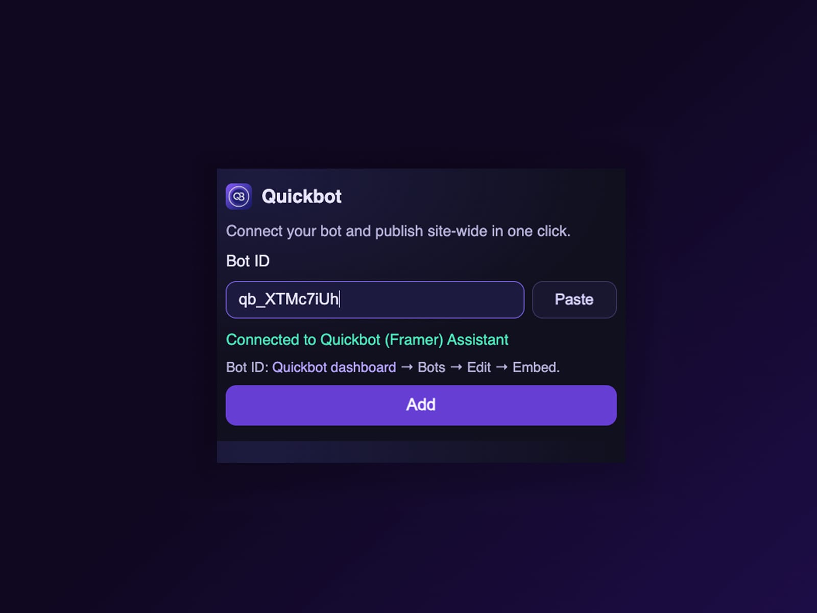 Quickbot Chat Widget