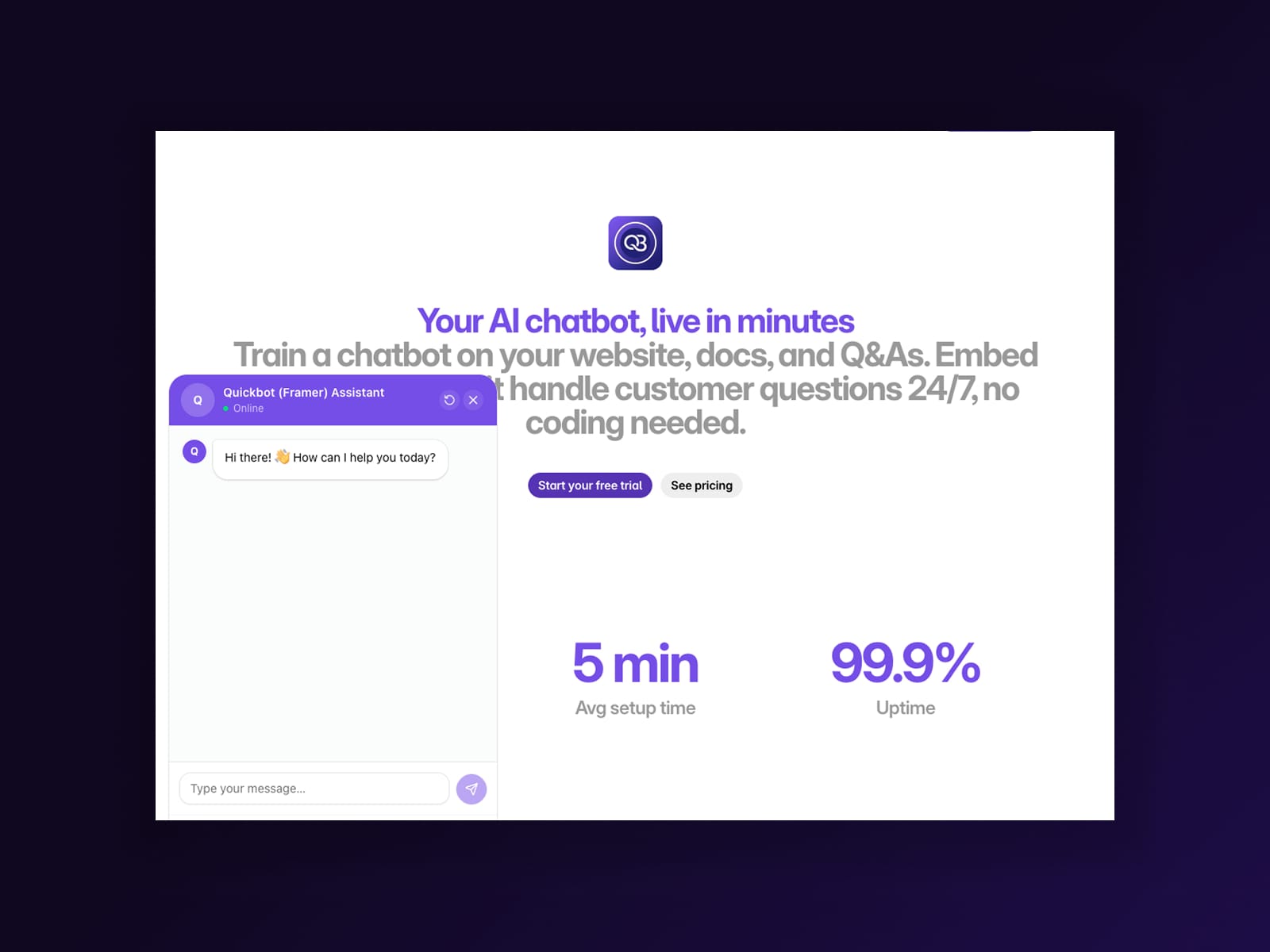 Quickbot Chat Widget
