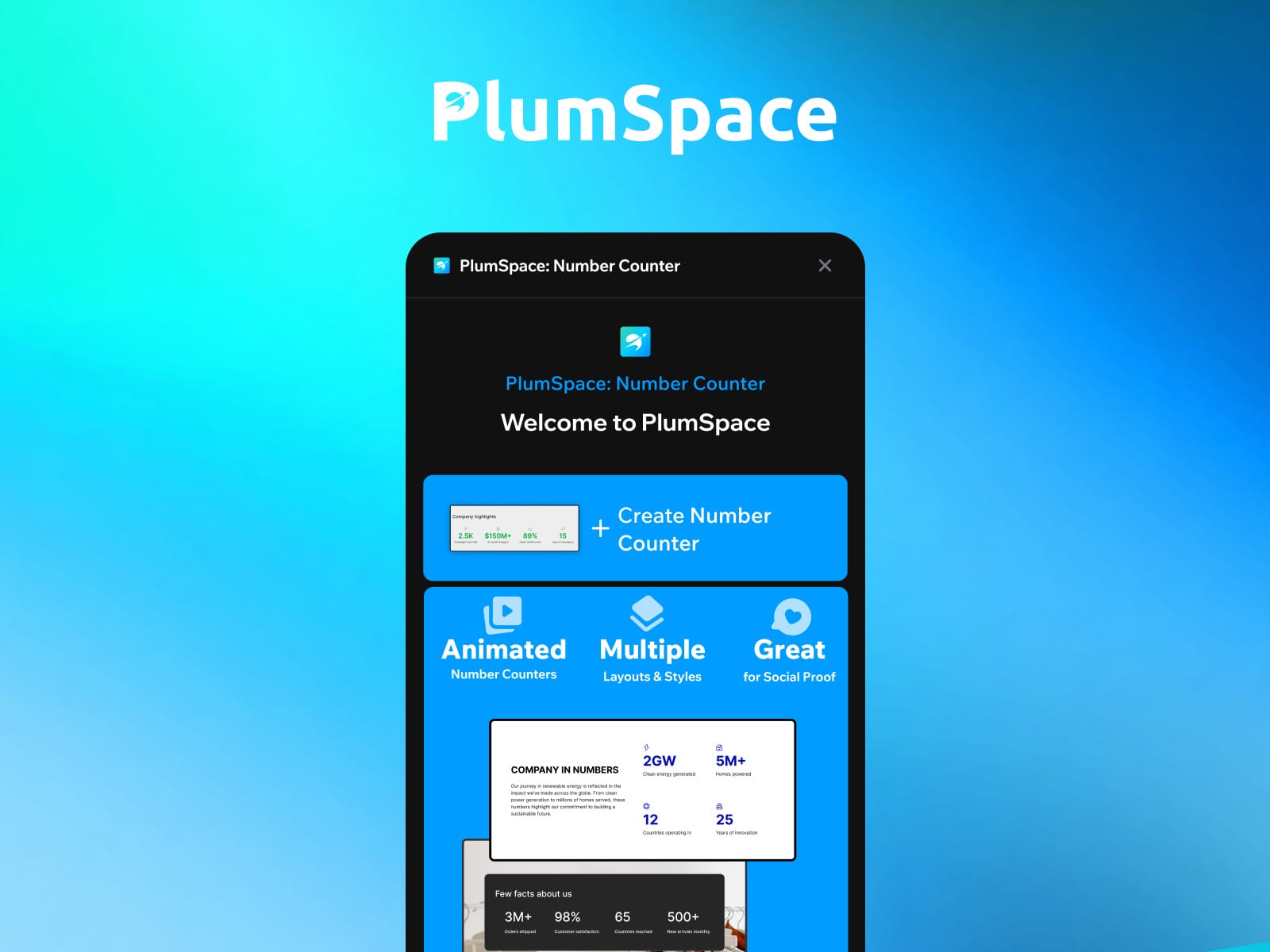 PlumSpace: Number Counter