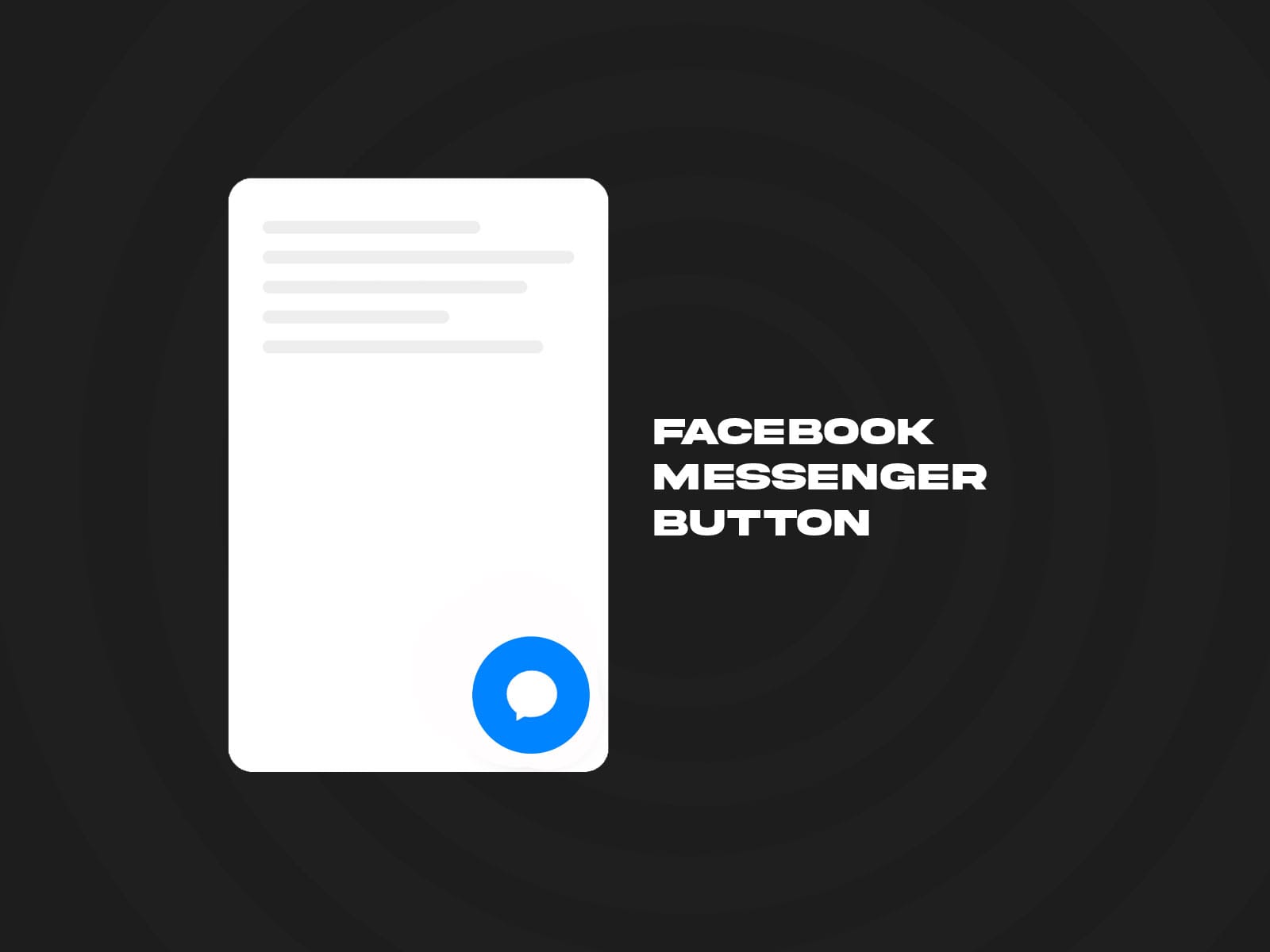 Facebook Messenger Button