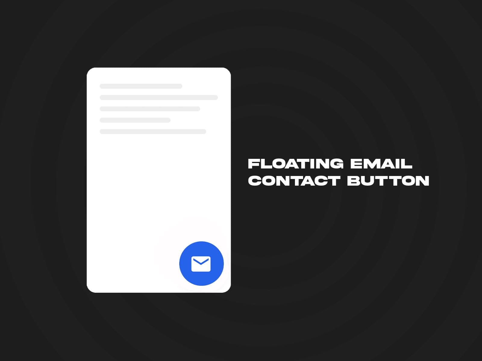 Floating Email Contact Button