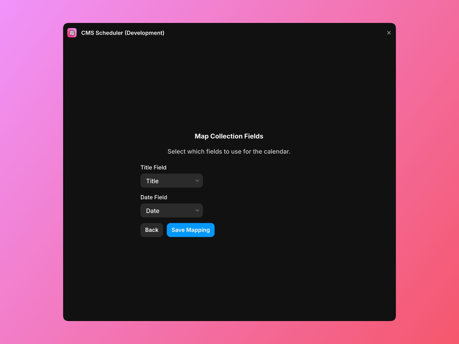 CMS Scheduler