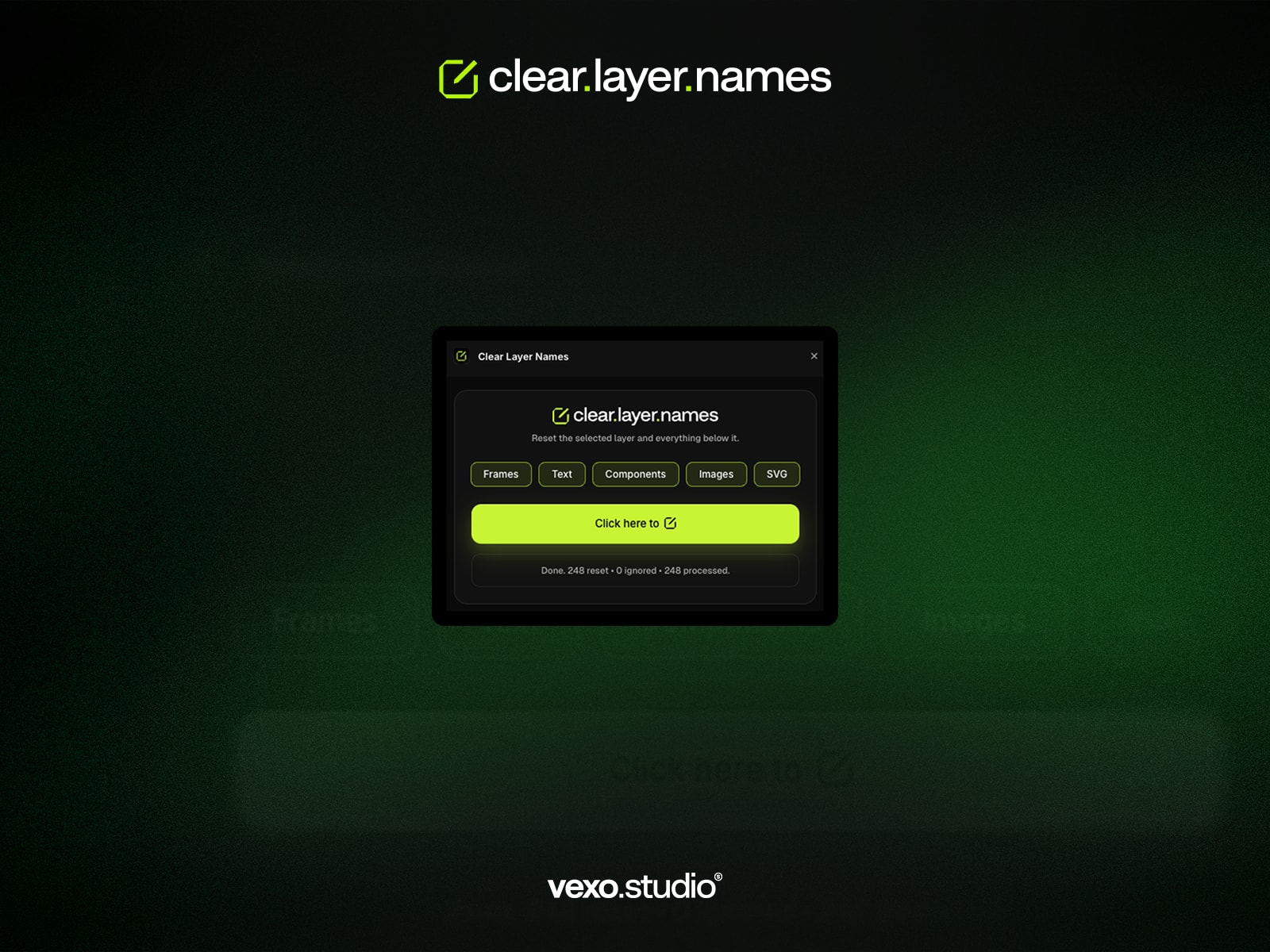 Clear Layer Names