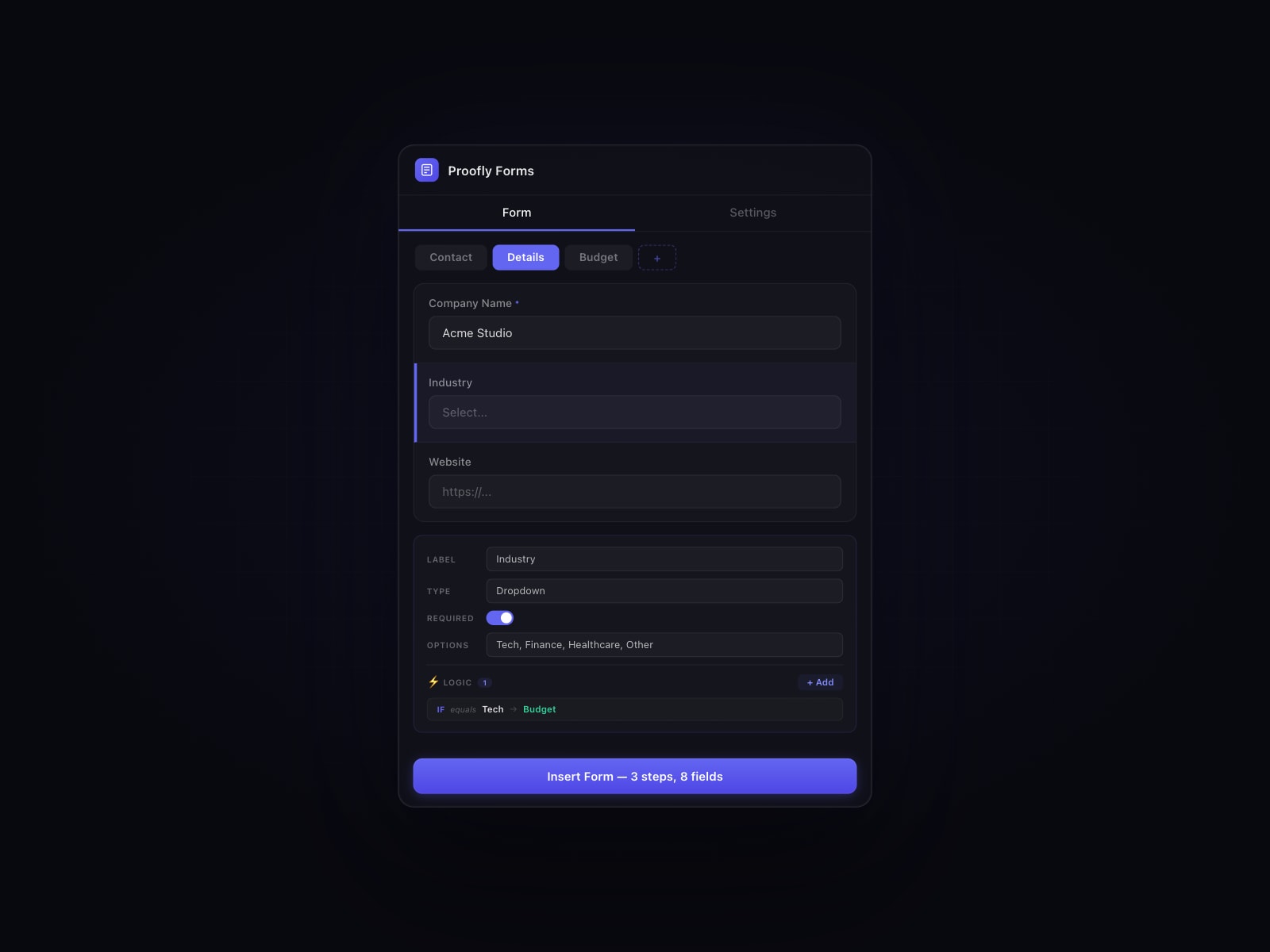 Proofly Forms