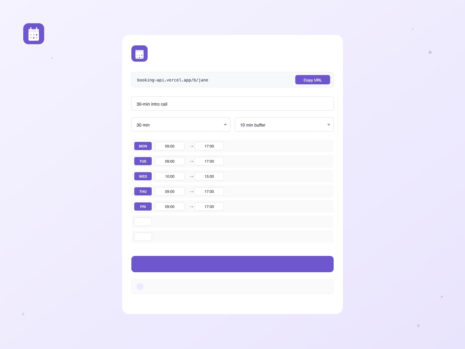 Simple Booking
