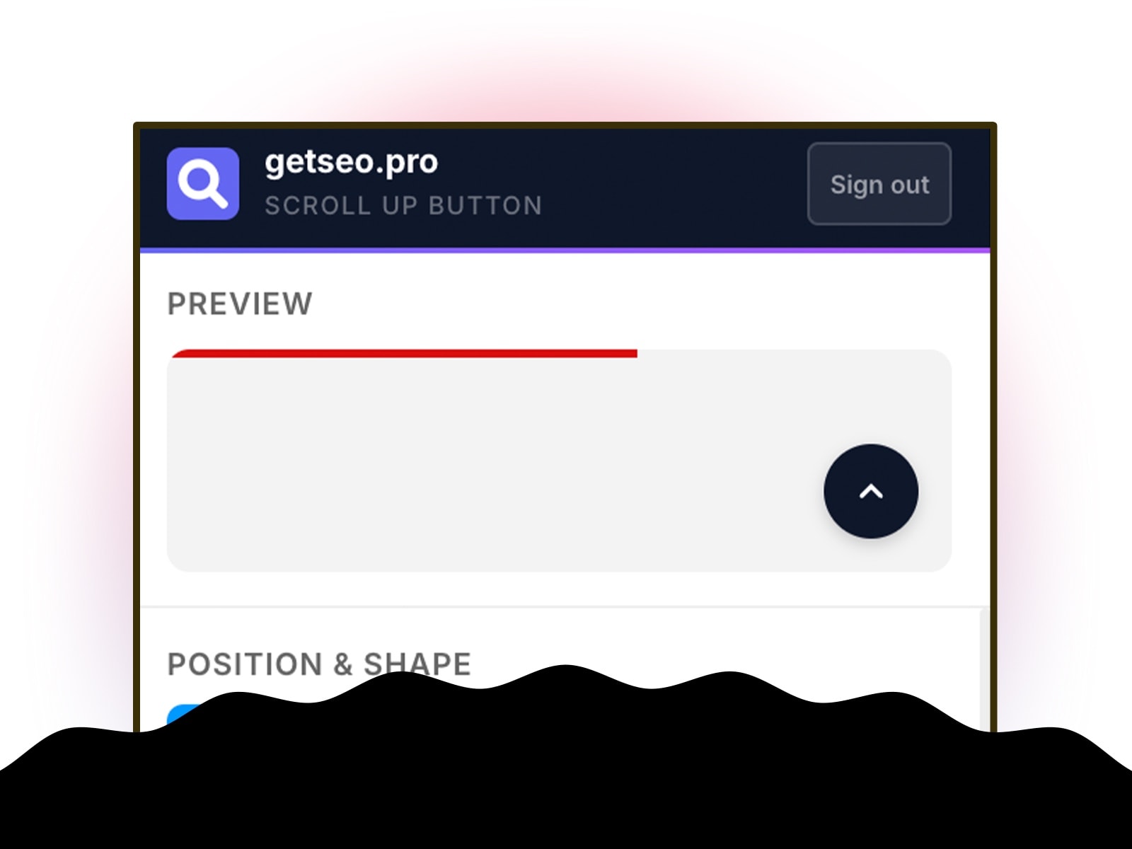 Scroll Up Button by getseo.pro
