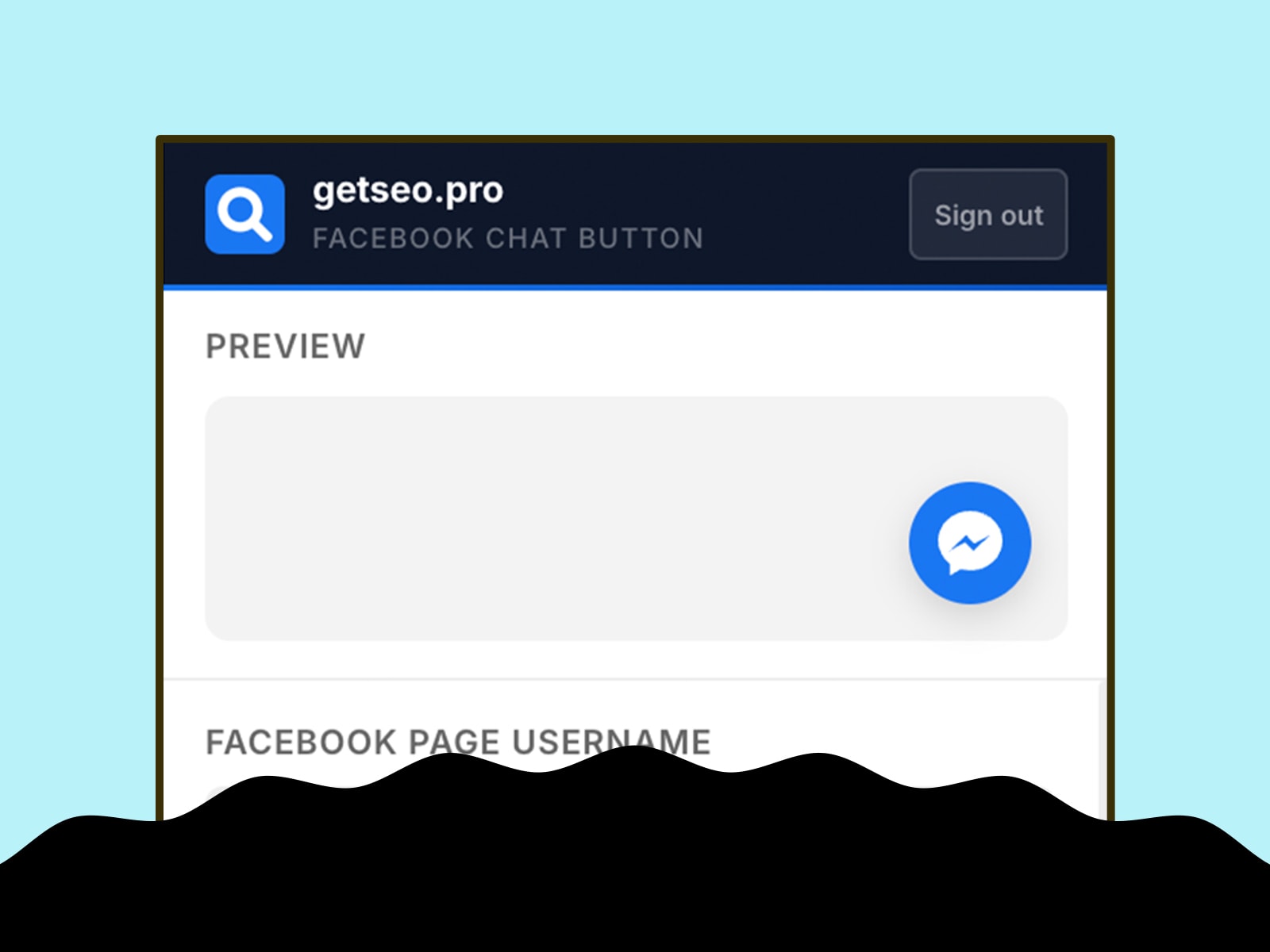 Facebook Chat Button by getseo.pro