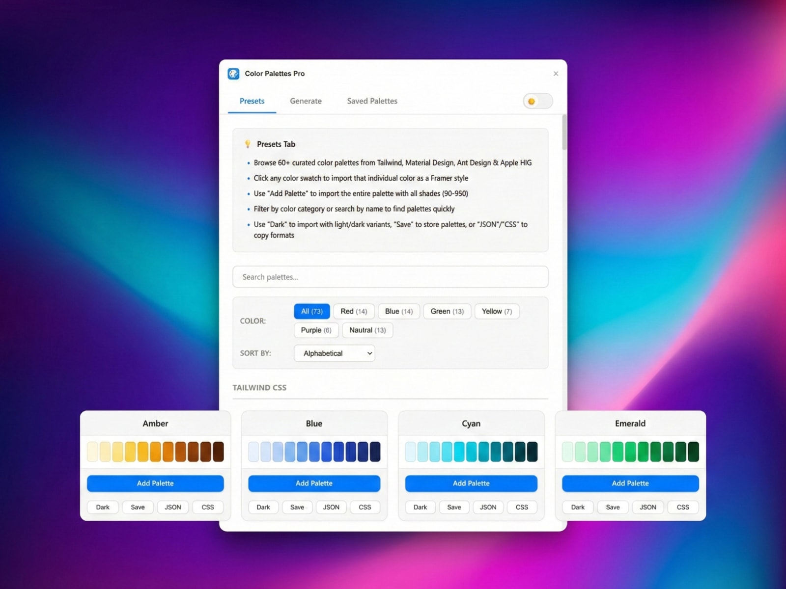 Color Palettes Pro