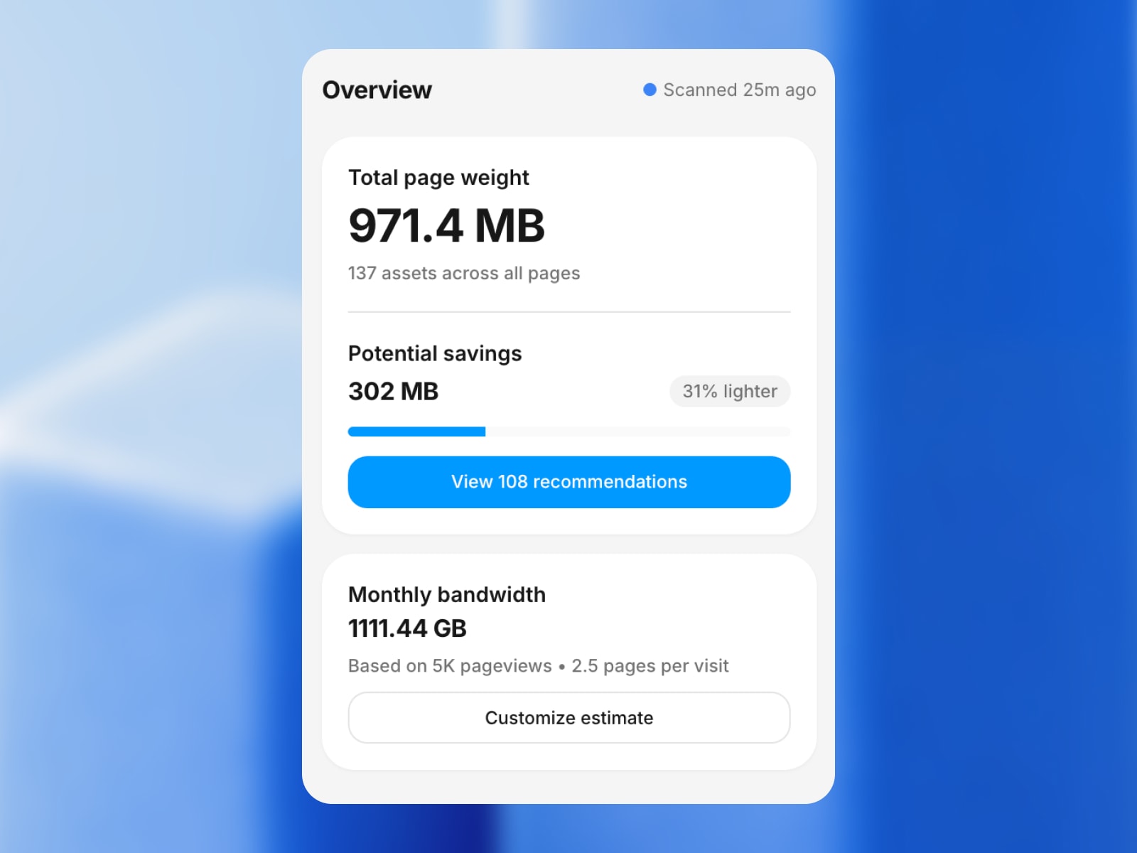 Bandwidth Check