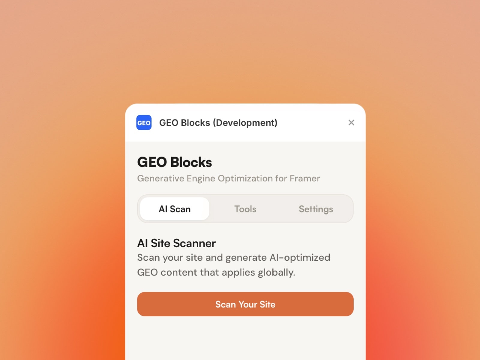 GEO Blocks