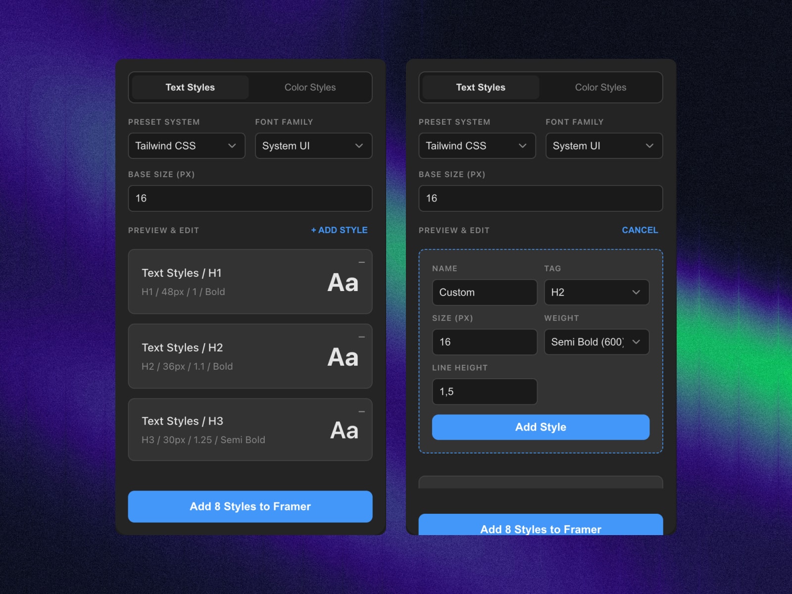Complete Text and Color Styler