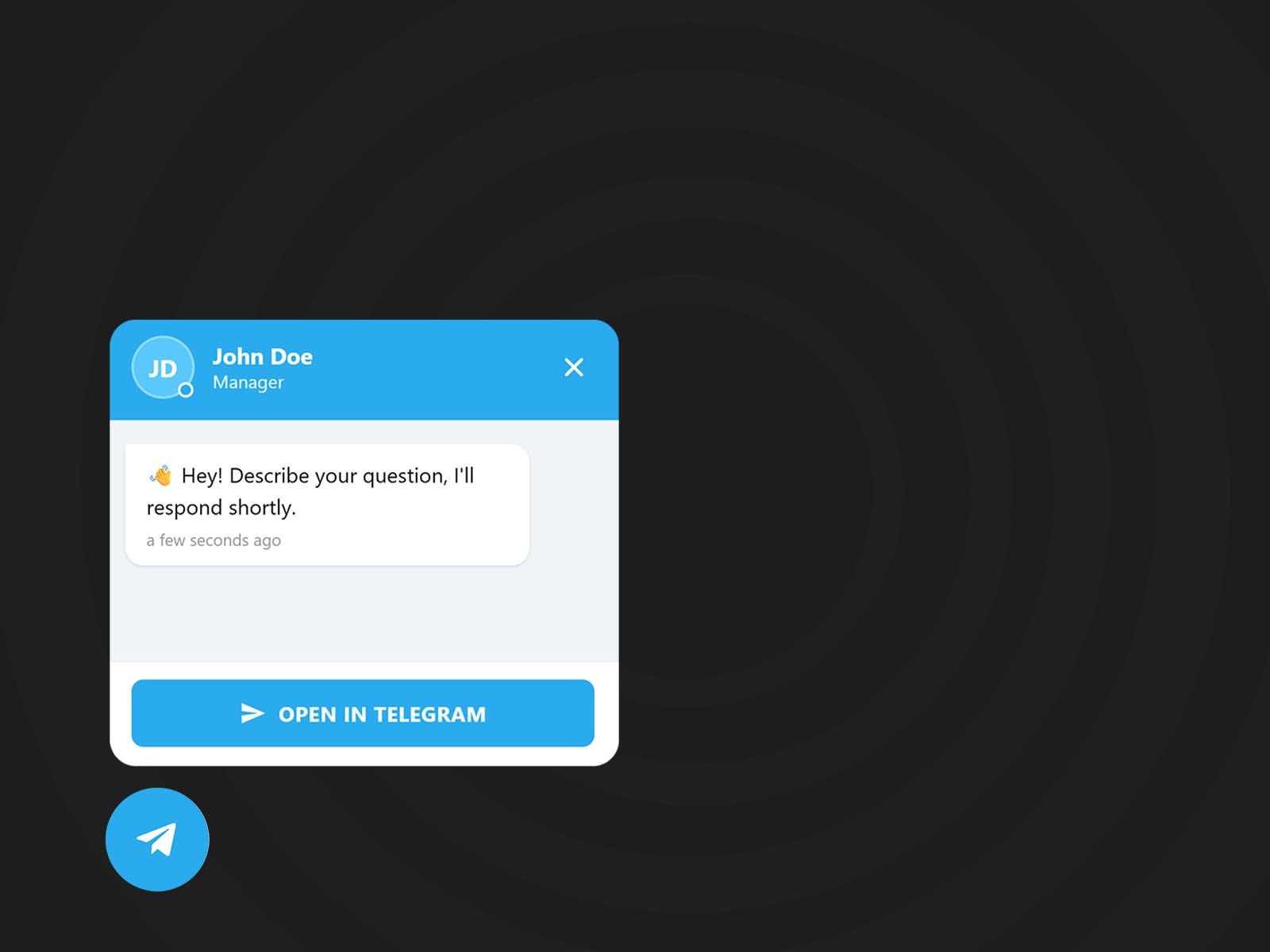 Telegram Chat Button