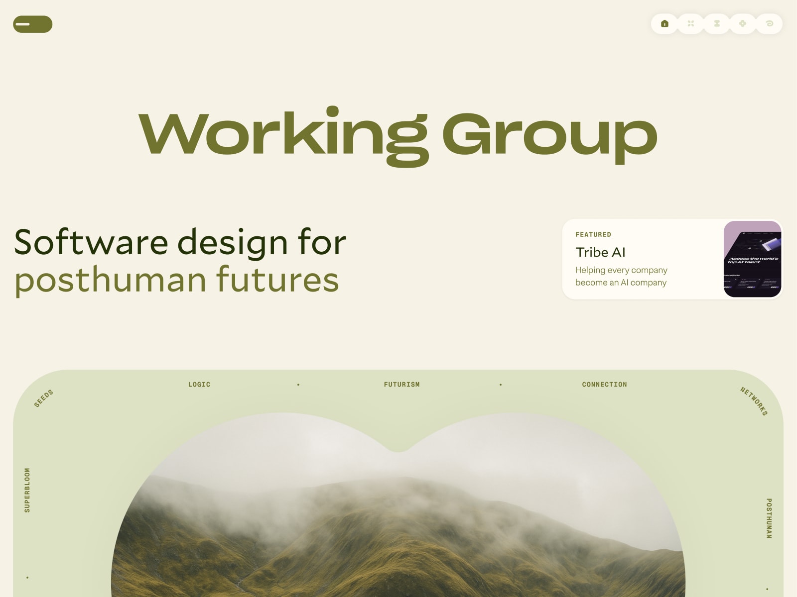 Thumbnail for workinggroup.studio/, a Framer Experts site by Adriano Reis.