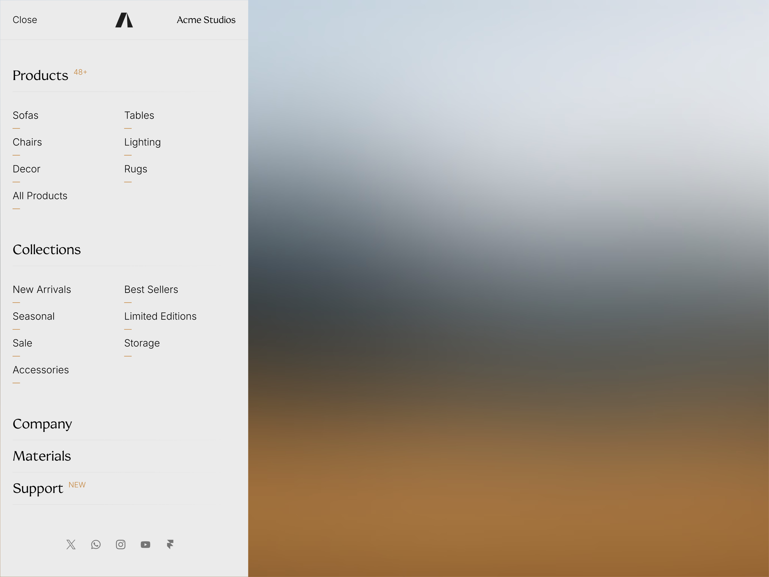 Studio Sidebar Nav