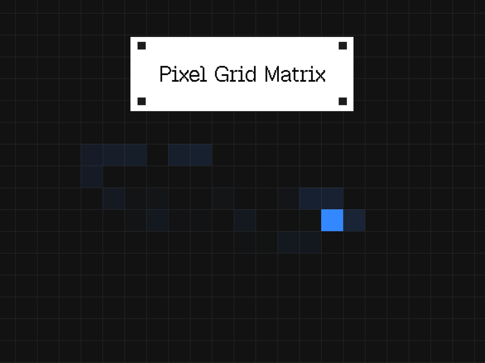 Pixel Grid Trail