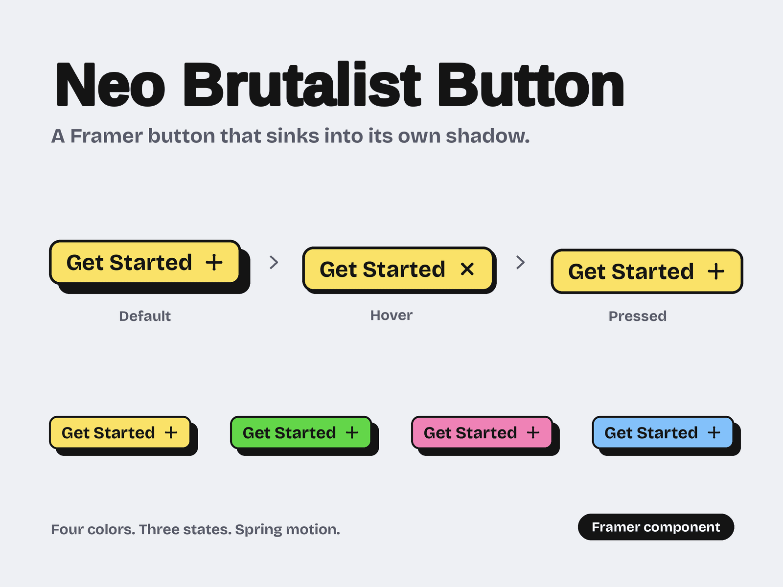 NeoBrutalist Buttton