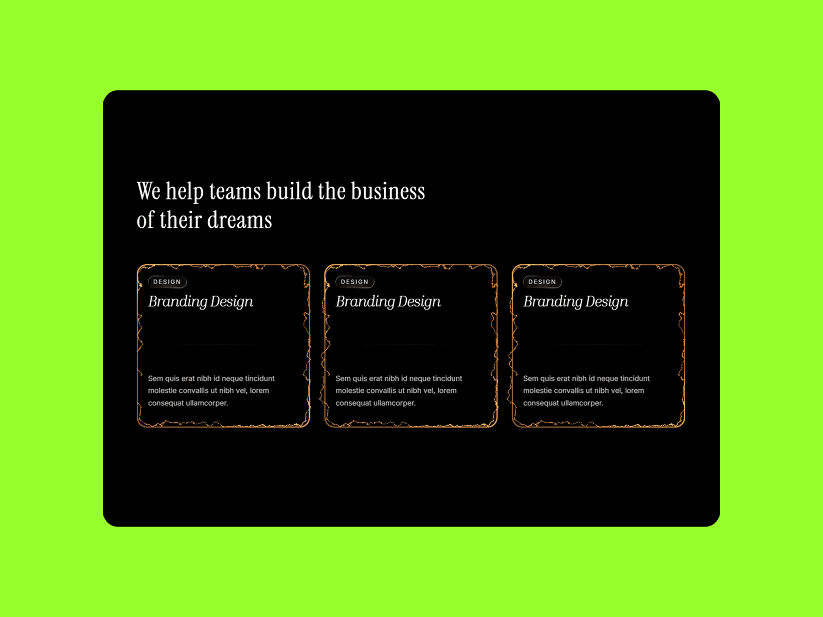 Electric effect card