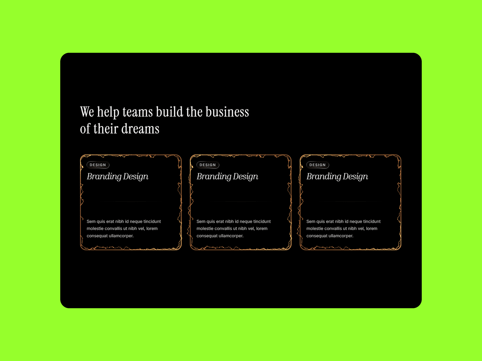 Electric effect card