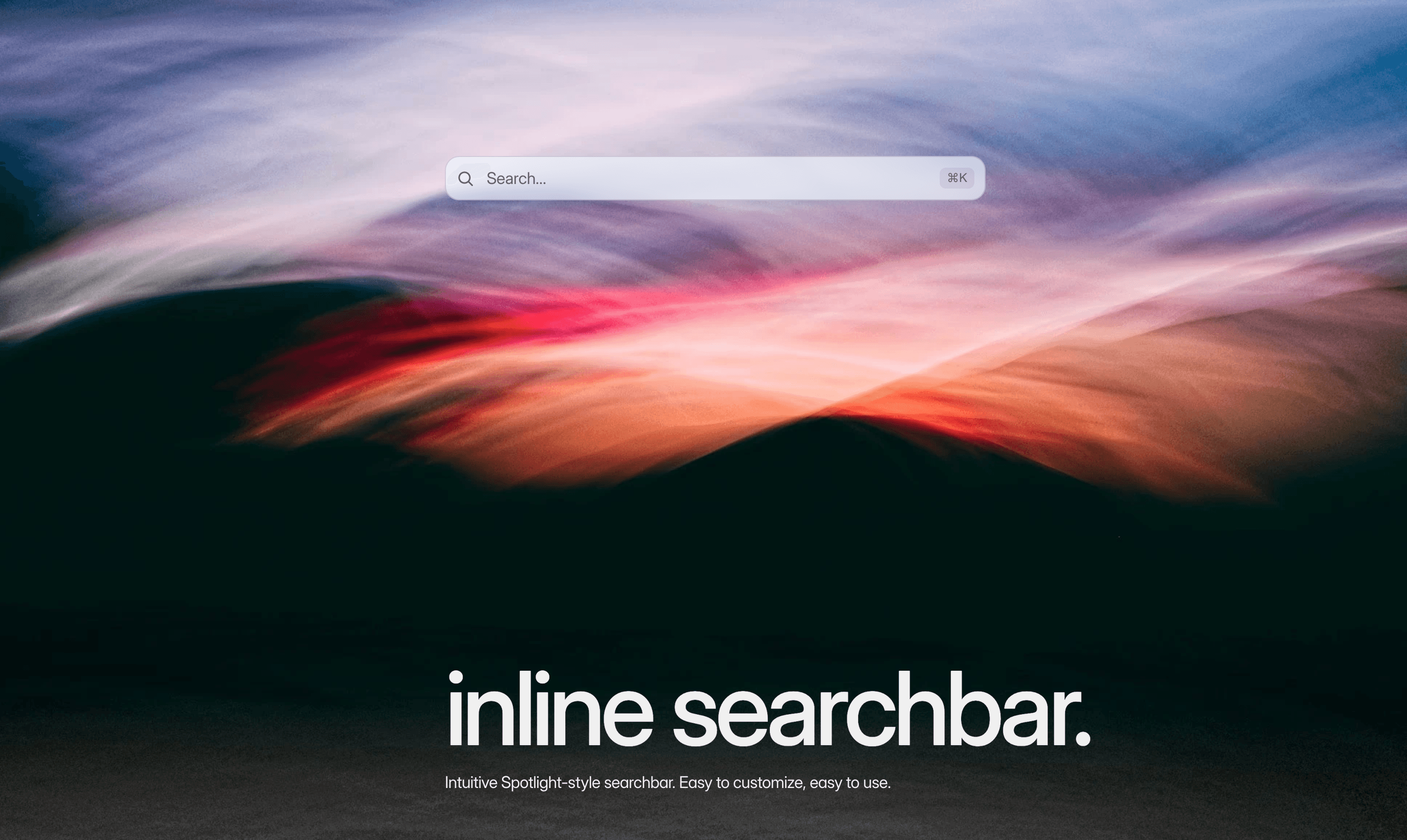 Inline Searchbar