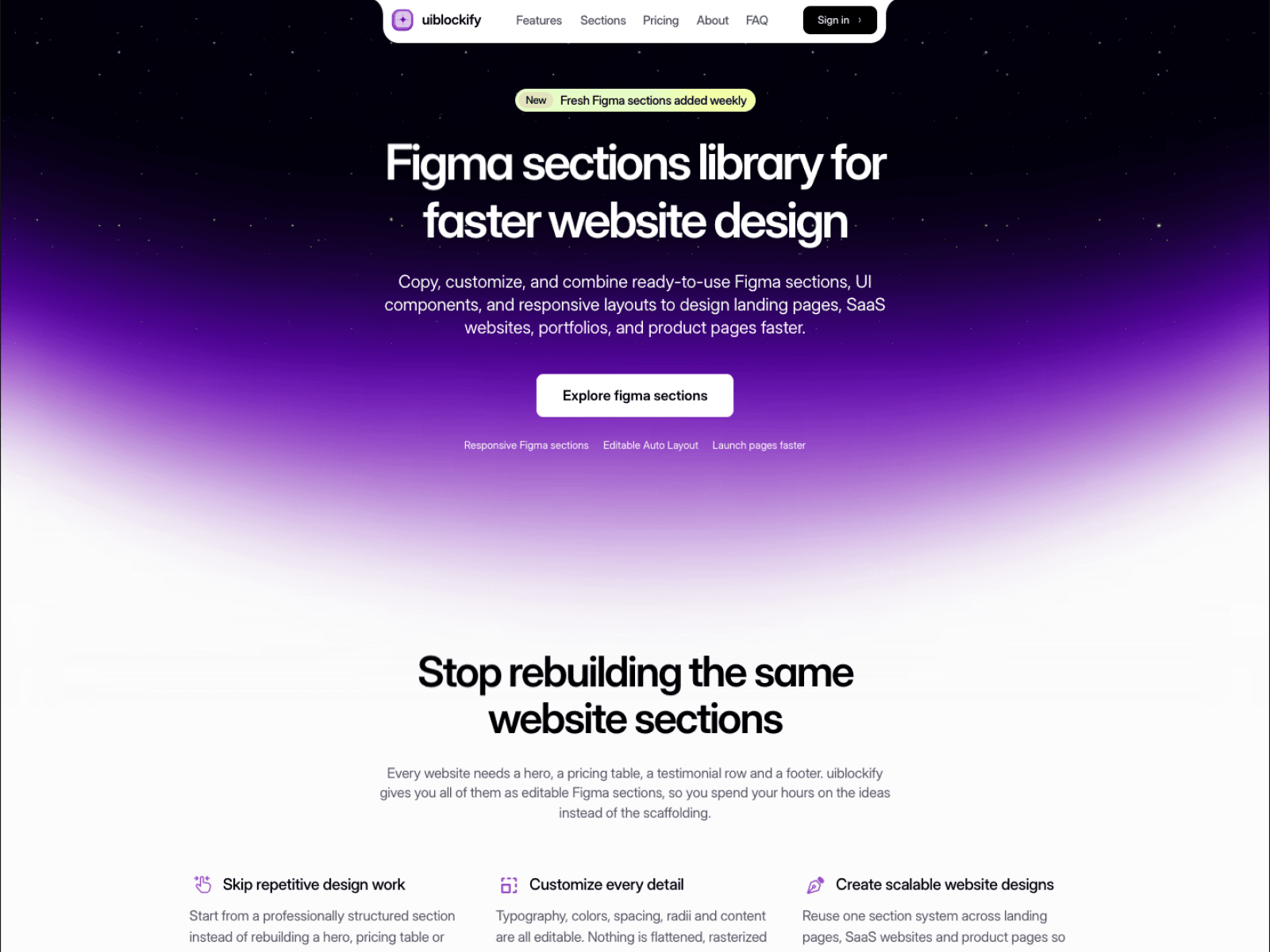 Figma Design Section