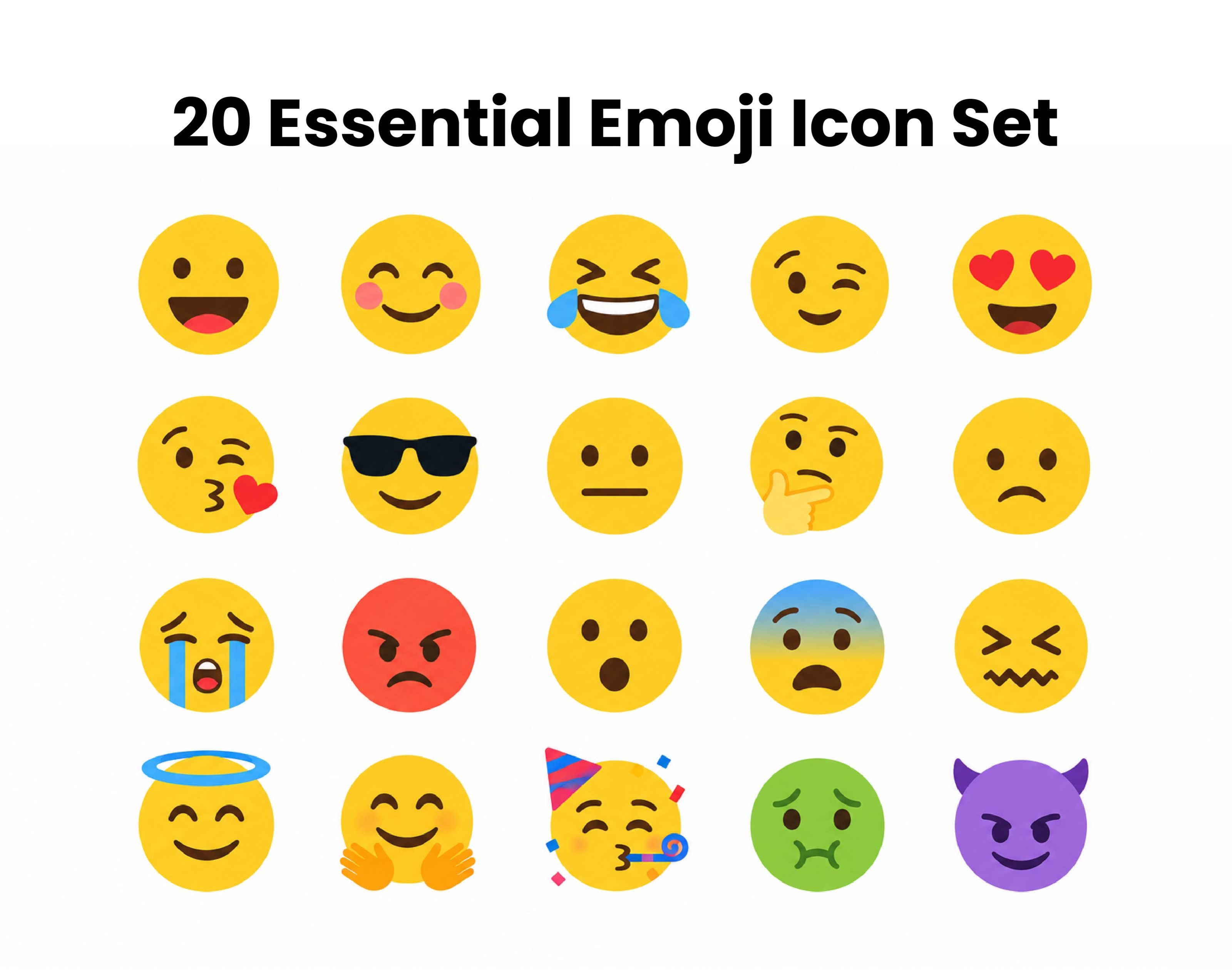 Emoticon Icon Set