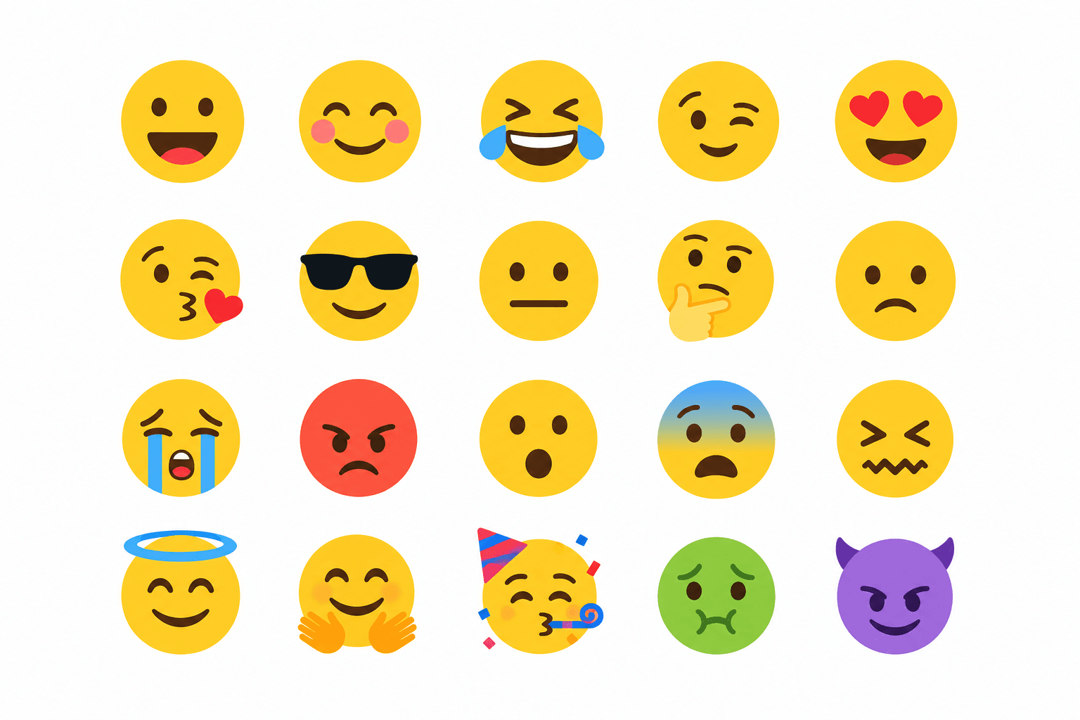 Emoticon Icon Set