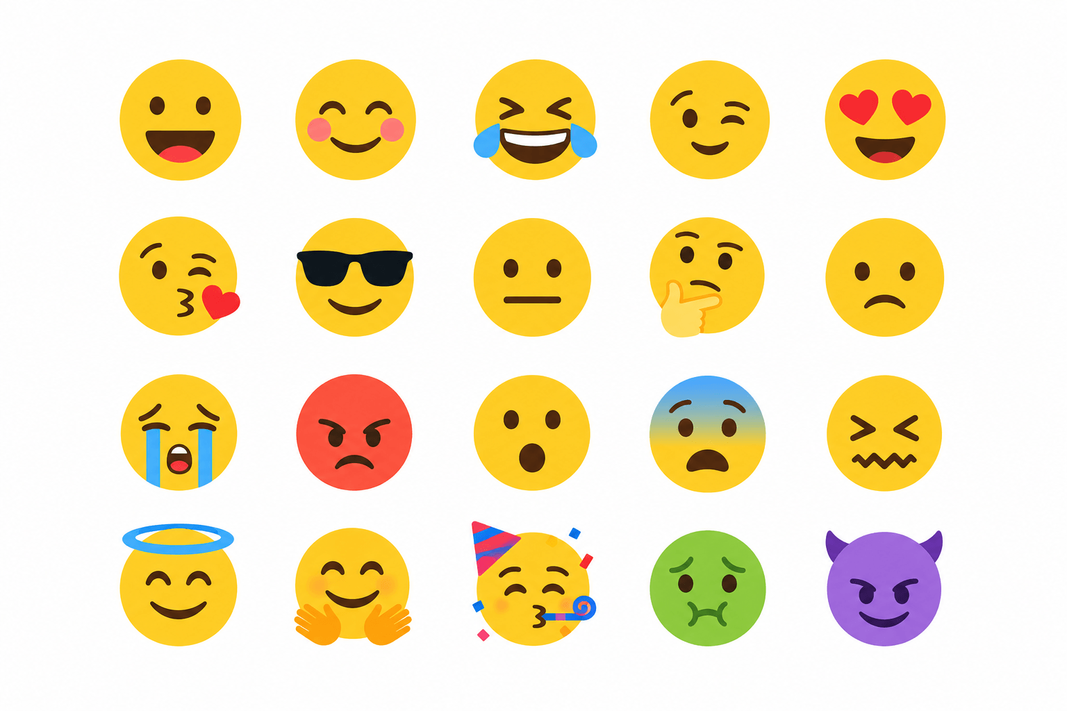 Emoticon Icon Set