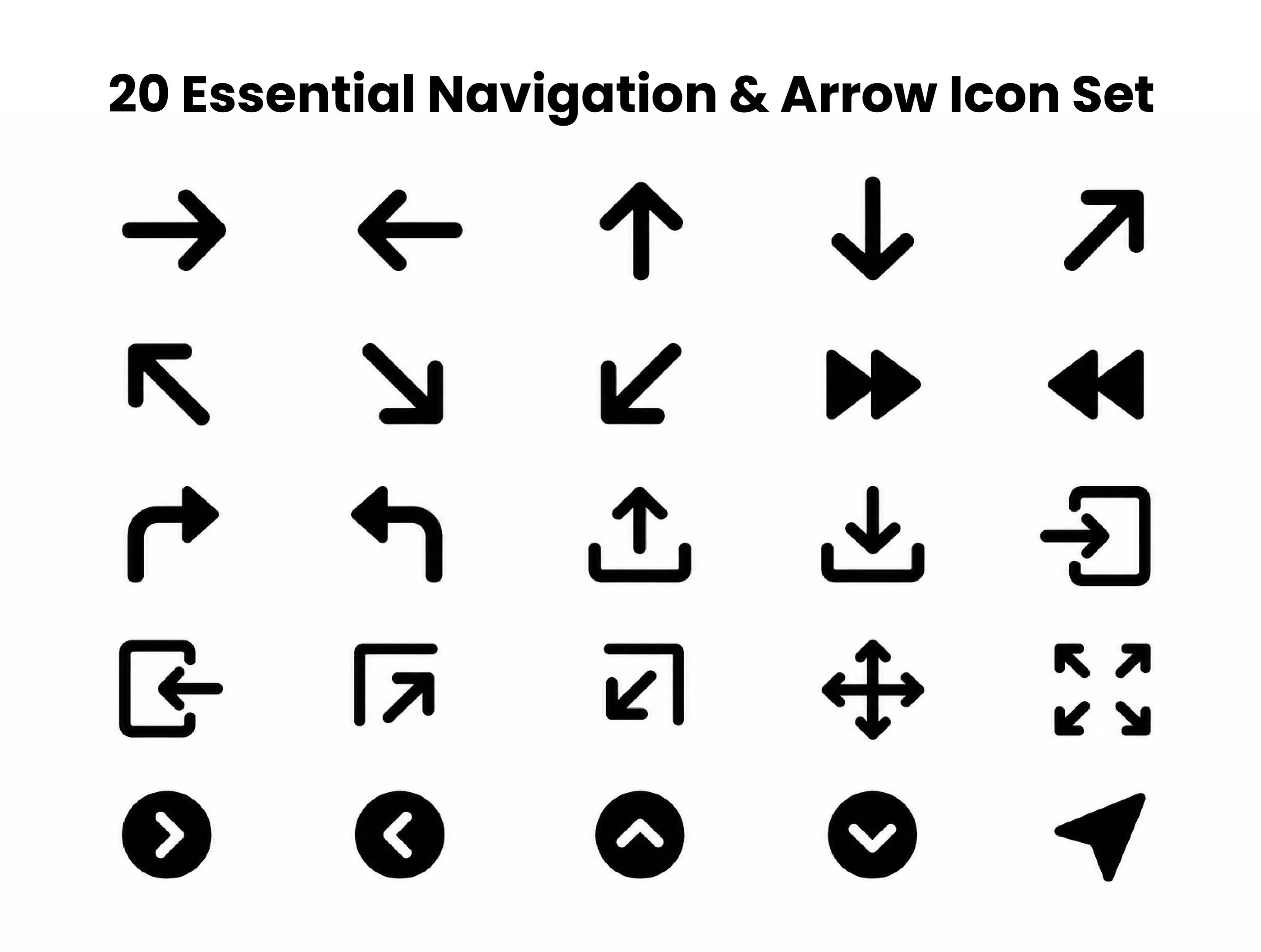 Navigation Icon Set